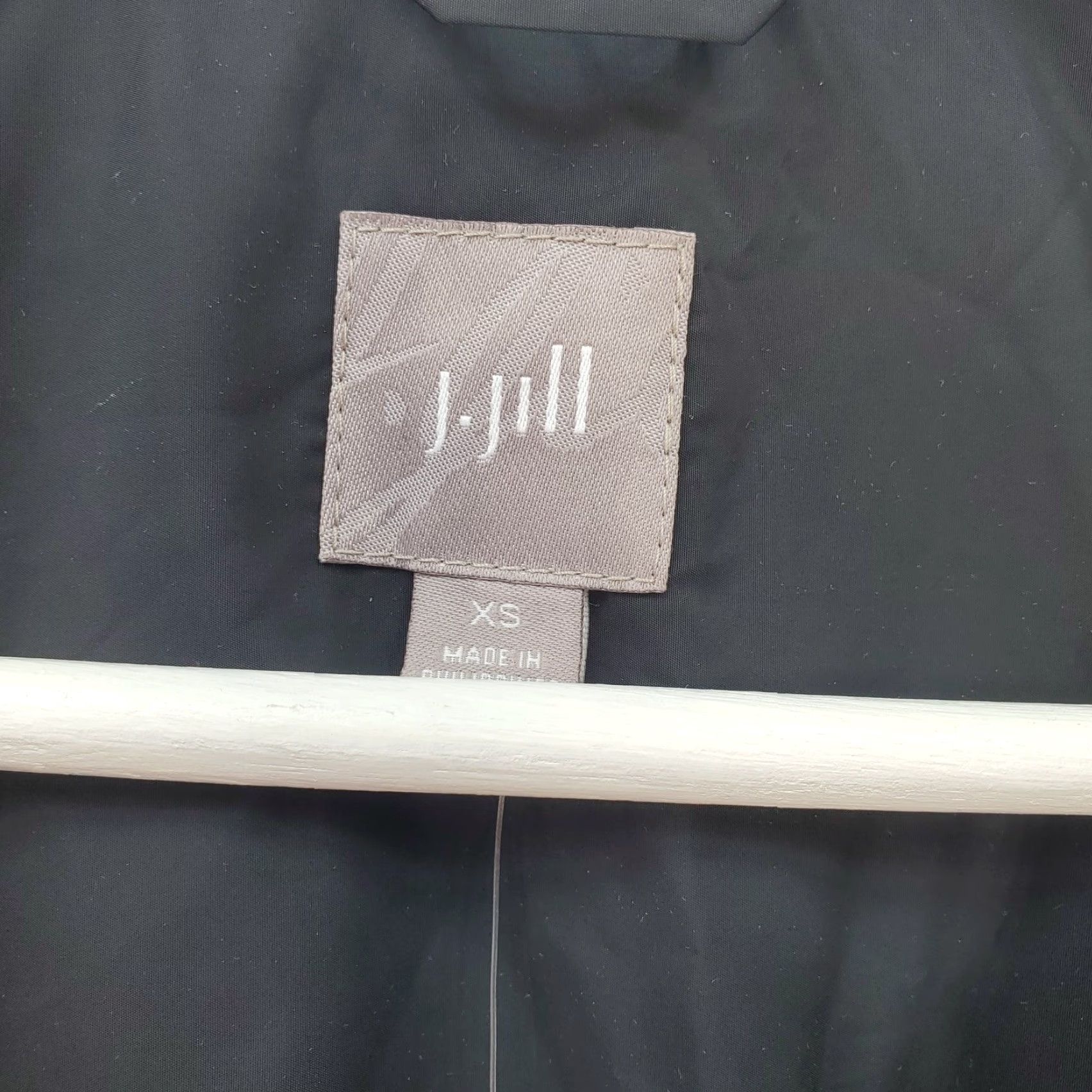 J. Jill J. Jill Water Repellent Raincoat Trench Coat Womens XS Black Lightweight Size XS / US 0-2 / IT 36-38 - 4 Thumbnail