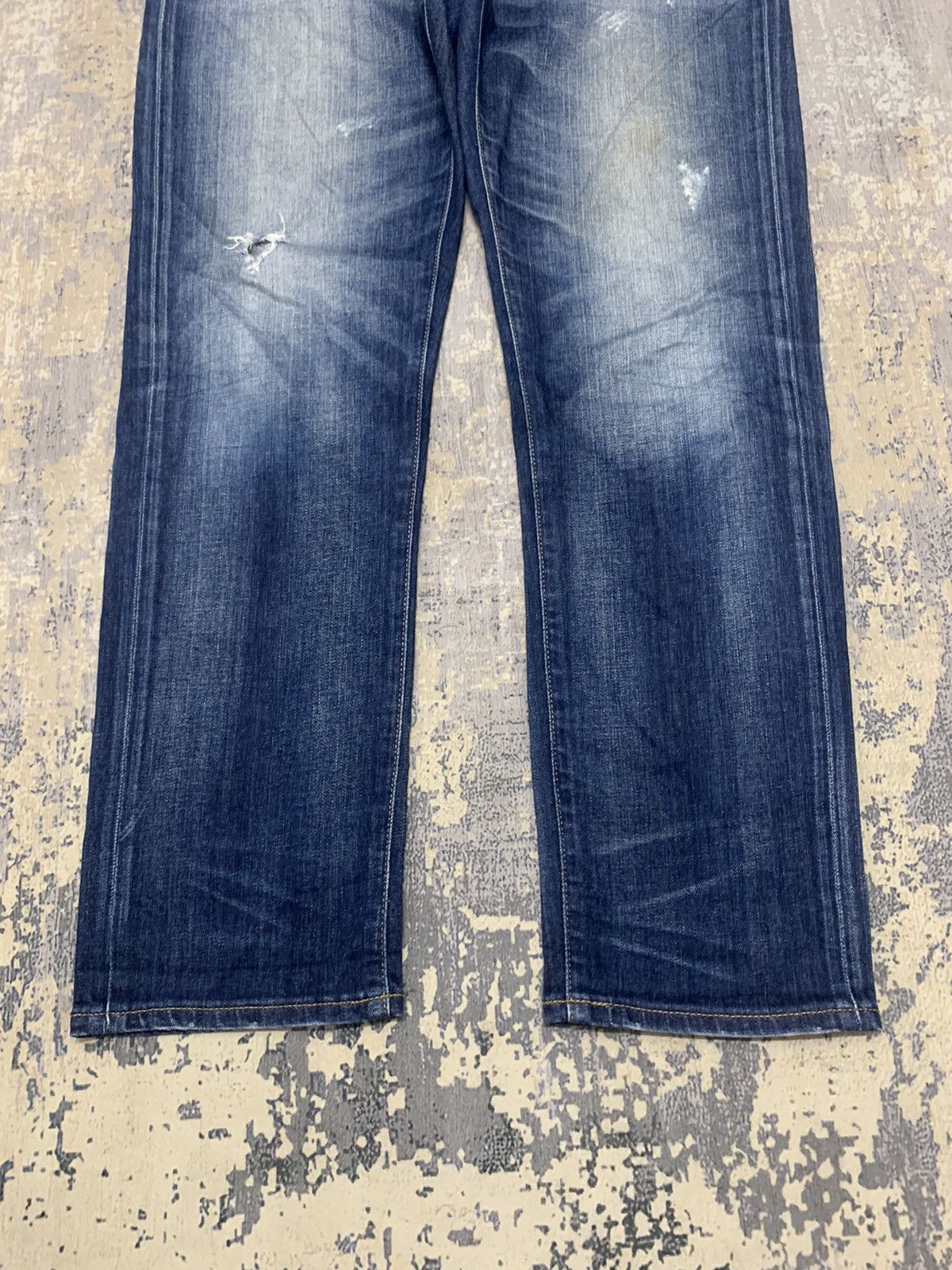 Japanese Brand Vintage Uniqlo Distressed Denim 36x29 Size US 36 / EU 52 - 4 Thumbnail