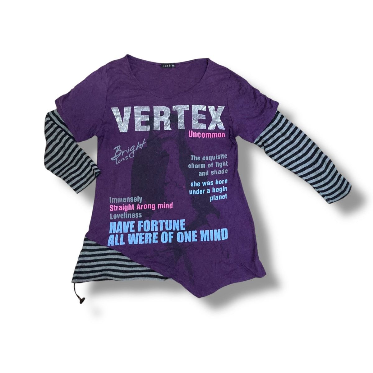 If Six Was Nine ECRIRE SEXY LADIES WORDING DOUBLE LAYER LONG SLEEVE TSHIRT Size XXL / US 16-18 / IT 52-54 - 2 Thumbnail
