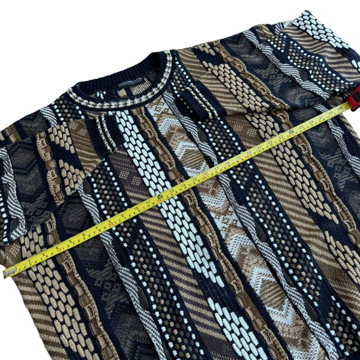 Coogi × Japanese Brand × Vintage Alexander Lloyd Coogi Style 3D Cable Knit Sweater Pullover Size US XL / EU 56 / 4 - 6 Thumbnail