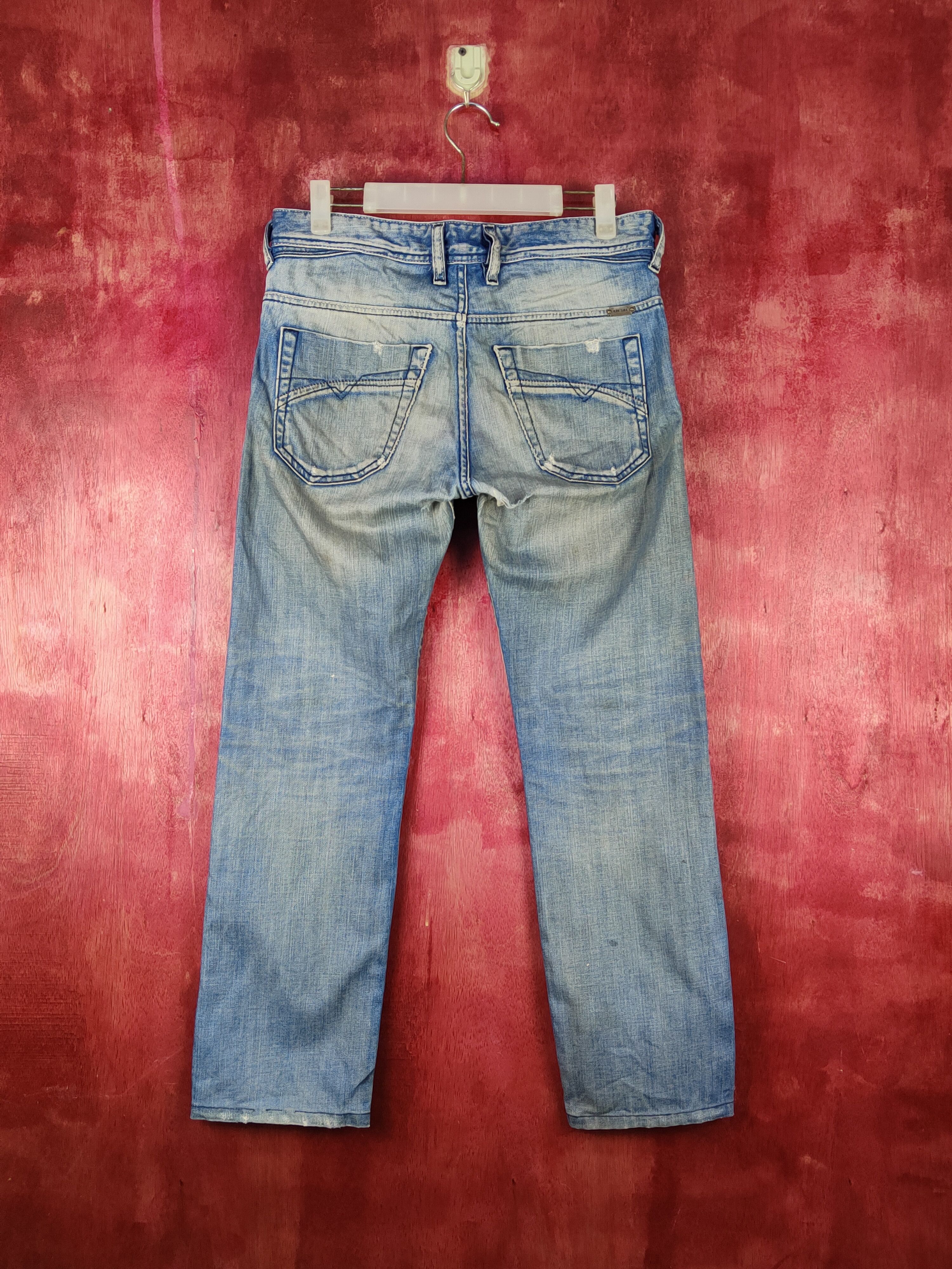 Diesel Diesel Industry Blue Faded Distressed Ripped Jeans #S2052 Size US 29 - 8 Thumbnail