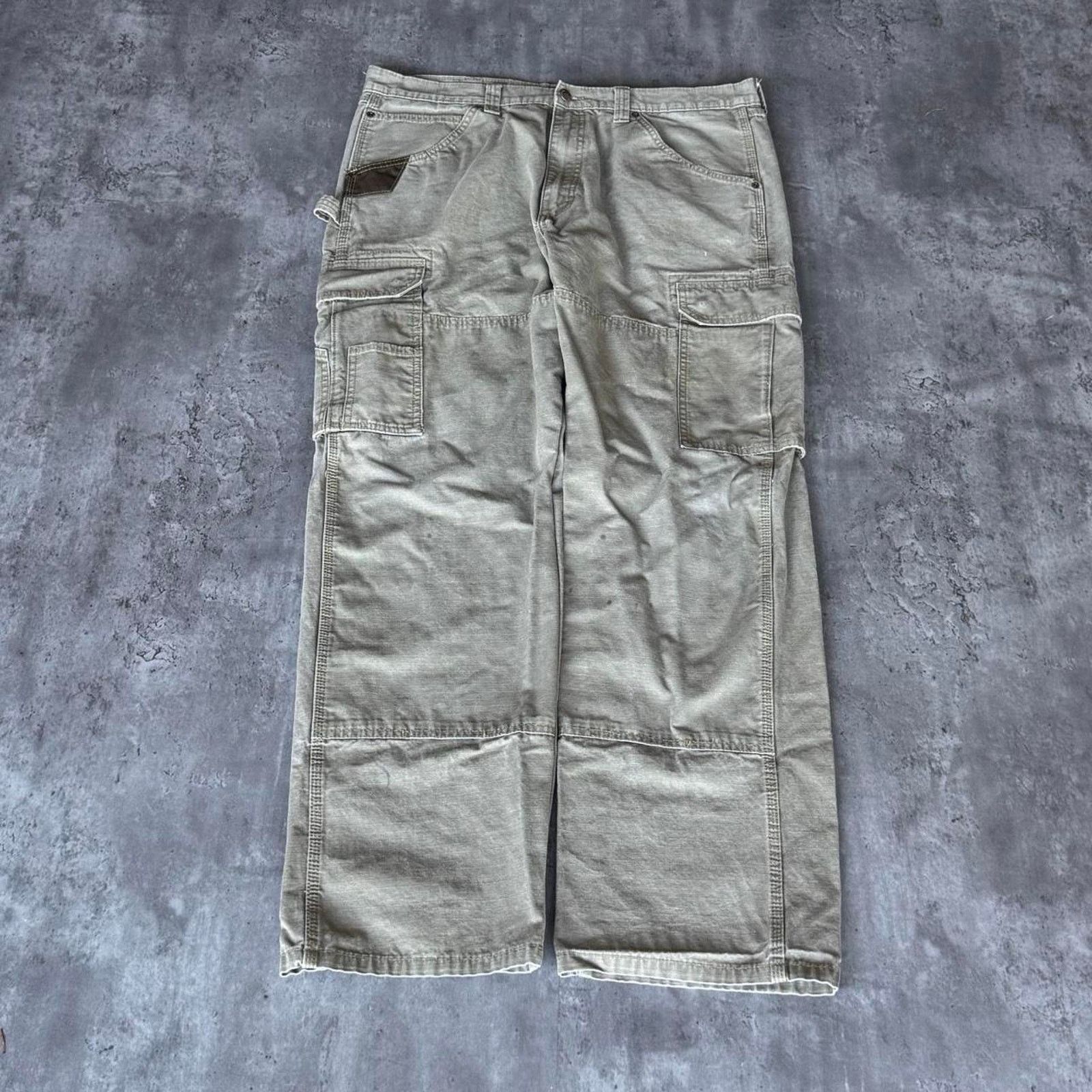 Carhartt × Vintage × Wrangler Vintage Y2K Carhartt Style Double Knee Carpenter Skate Pants Size US 38 / EU 54 - 1 Thumbnail