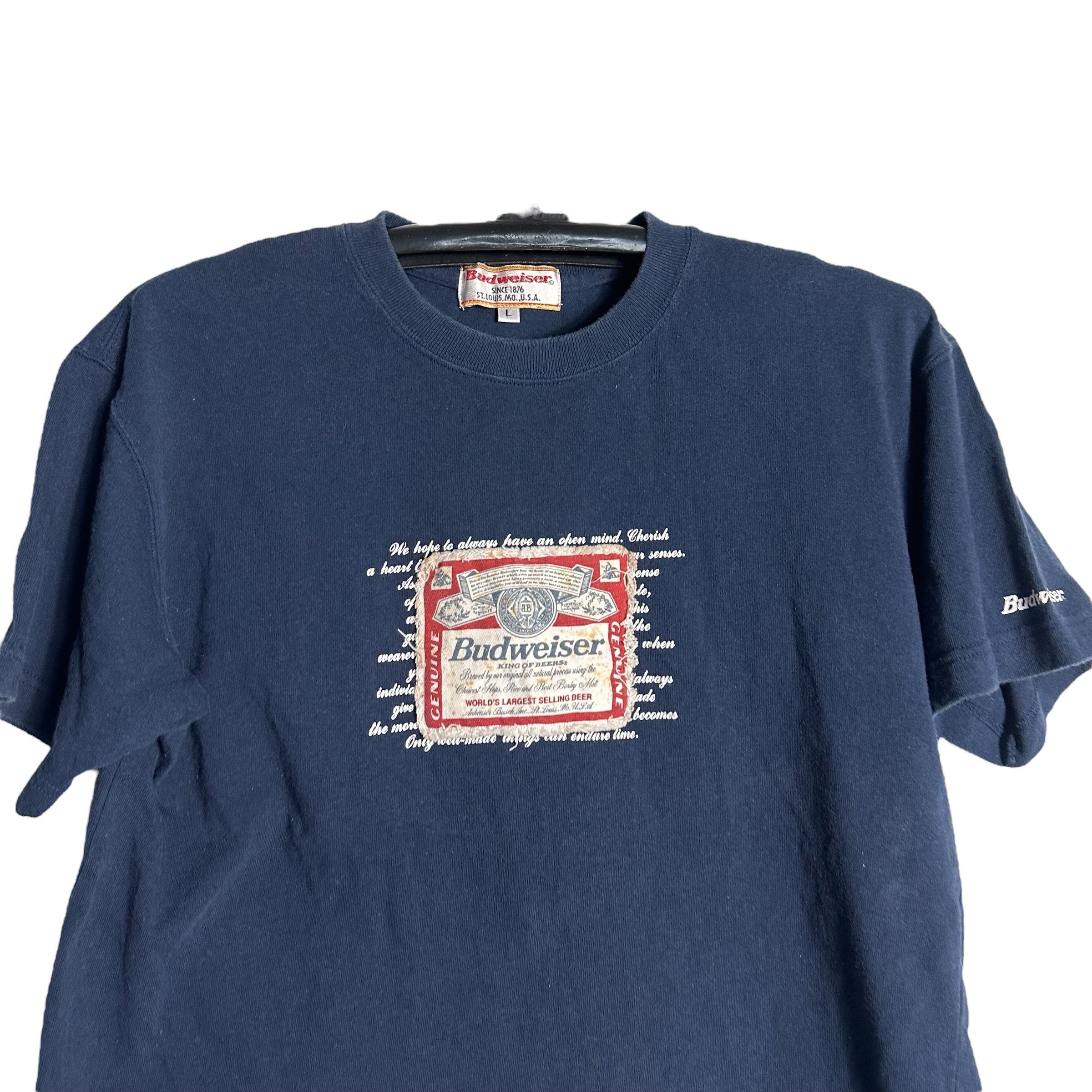 Budweiser 🔥RARE🔥Vintage Budweiser Beer Spell Out T-shirt Size US L / EU 52-54 / 3 - 2 Thumbnail