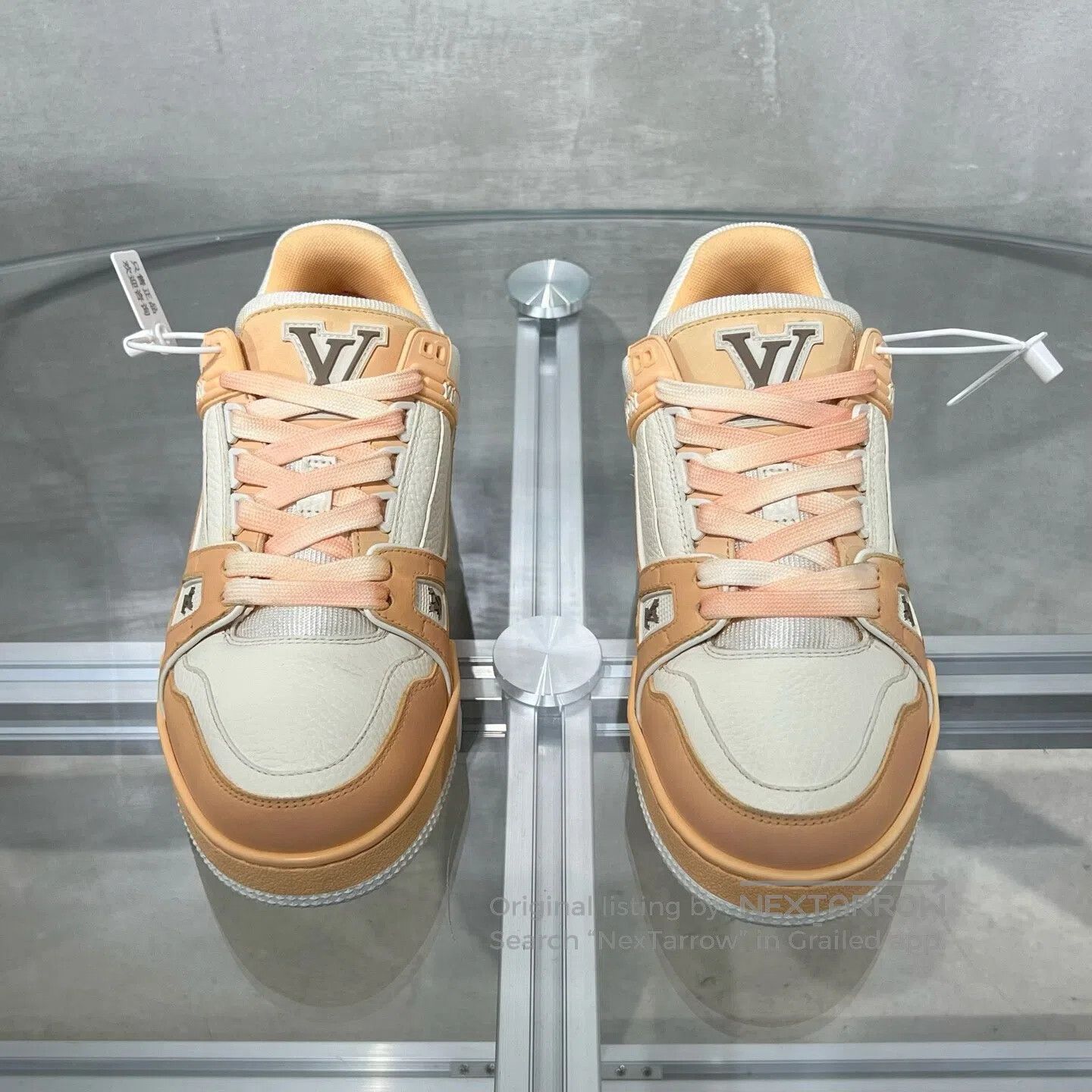 Louis Vuitton Louis Vuitton Trainer White Orange shoes Size US 5.5 / IT 35.5 - 2 Thumbnail
