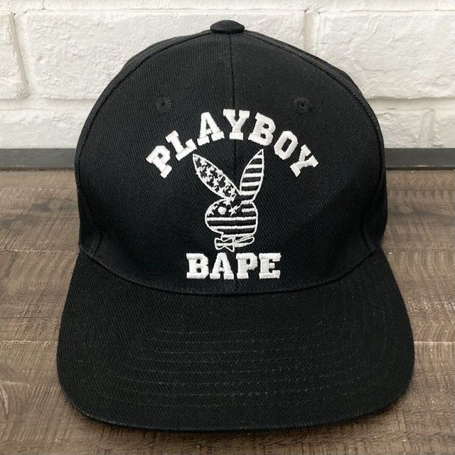 Bape BAPE × PLAYBOY LOGO Snapback Cap a bathing ape Hat Size ONE SIZE - 1 Thumbnail