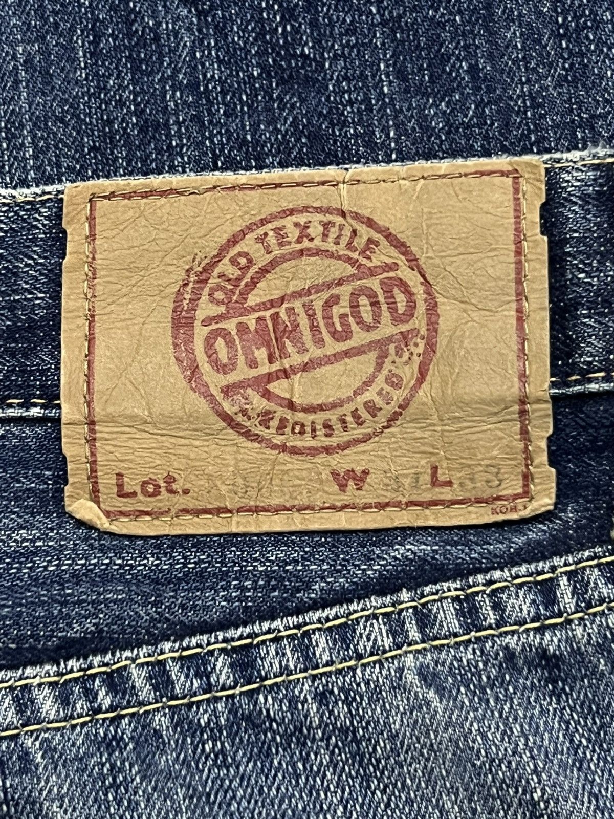 OMNIGOD Vintage 00s OMNIGOD JAPAN LOT 50009 Selvedge Japanese Denim Size US 34 / EU 50 - 14 Thumbnail
