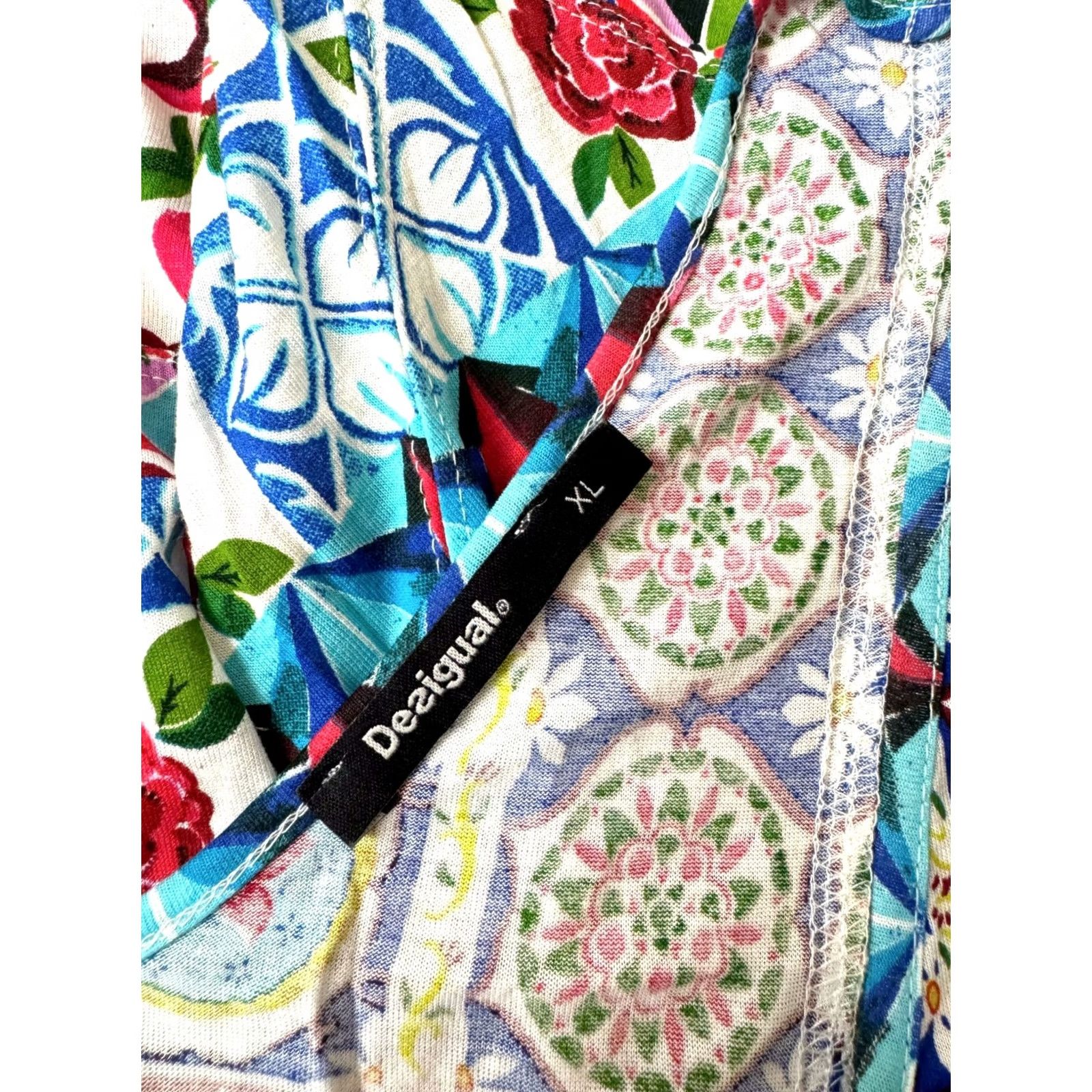 Desigual Desigual Womens Shirt Tunic XL Multicoloured Tunic Dress Length 84 cm Armpit to Armpit 50 cm Womens XL Desigual Shirt Tunic Multicoloured Size XL / US 12-14 / IT 48-50 - 5 Thumbnail