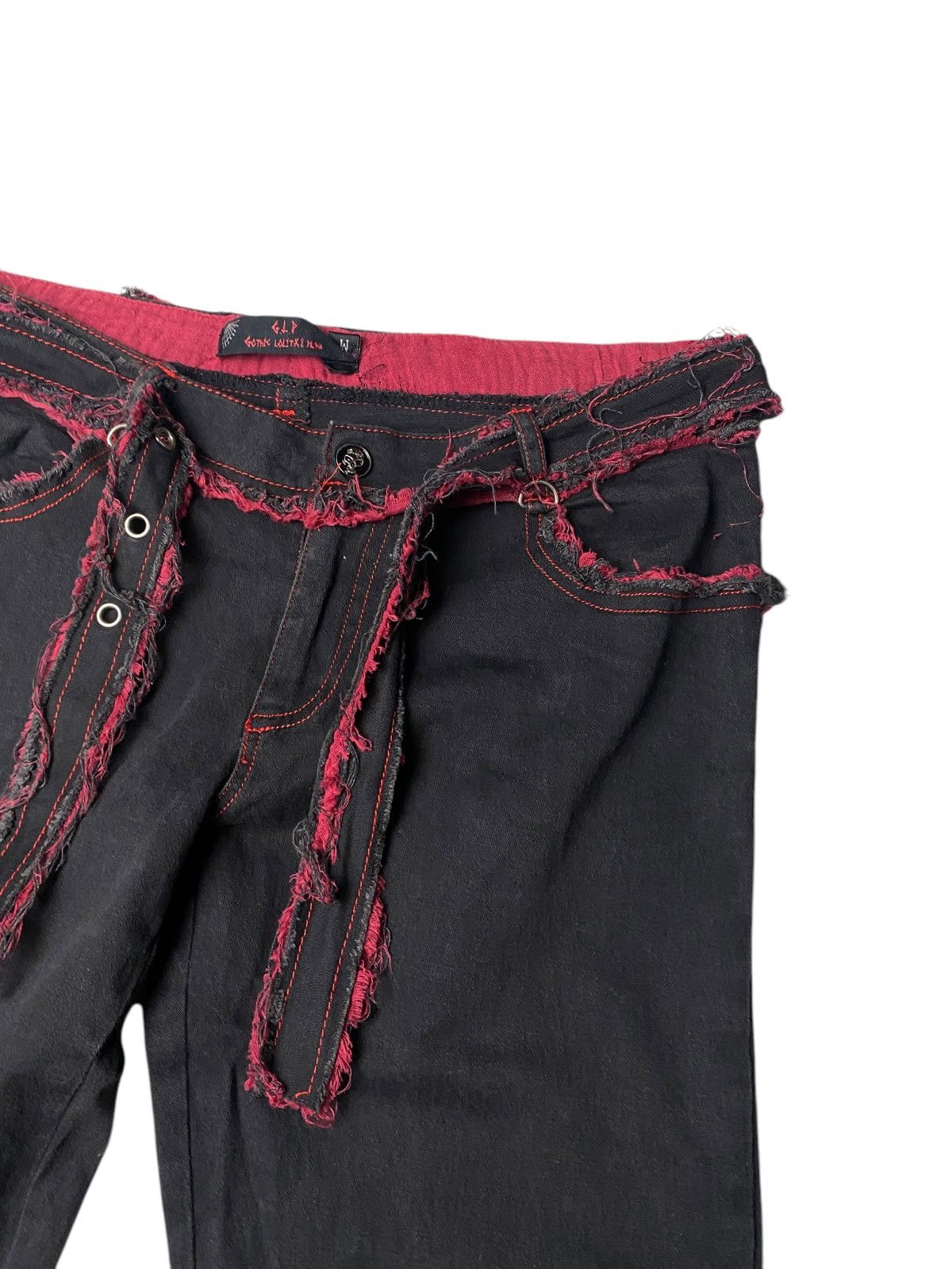 Hysteric Glamour 2000's Gothic Lolita Punk Bondage Laced Up Pants Size US 26 / EU 42 - 5 Thumbnail