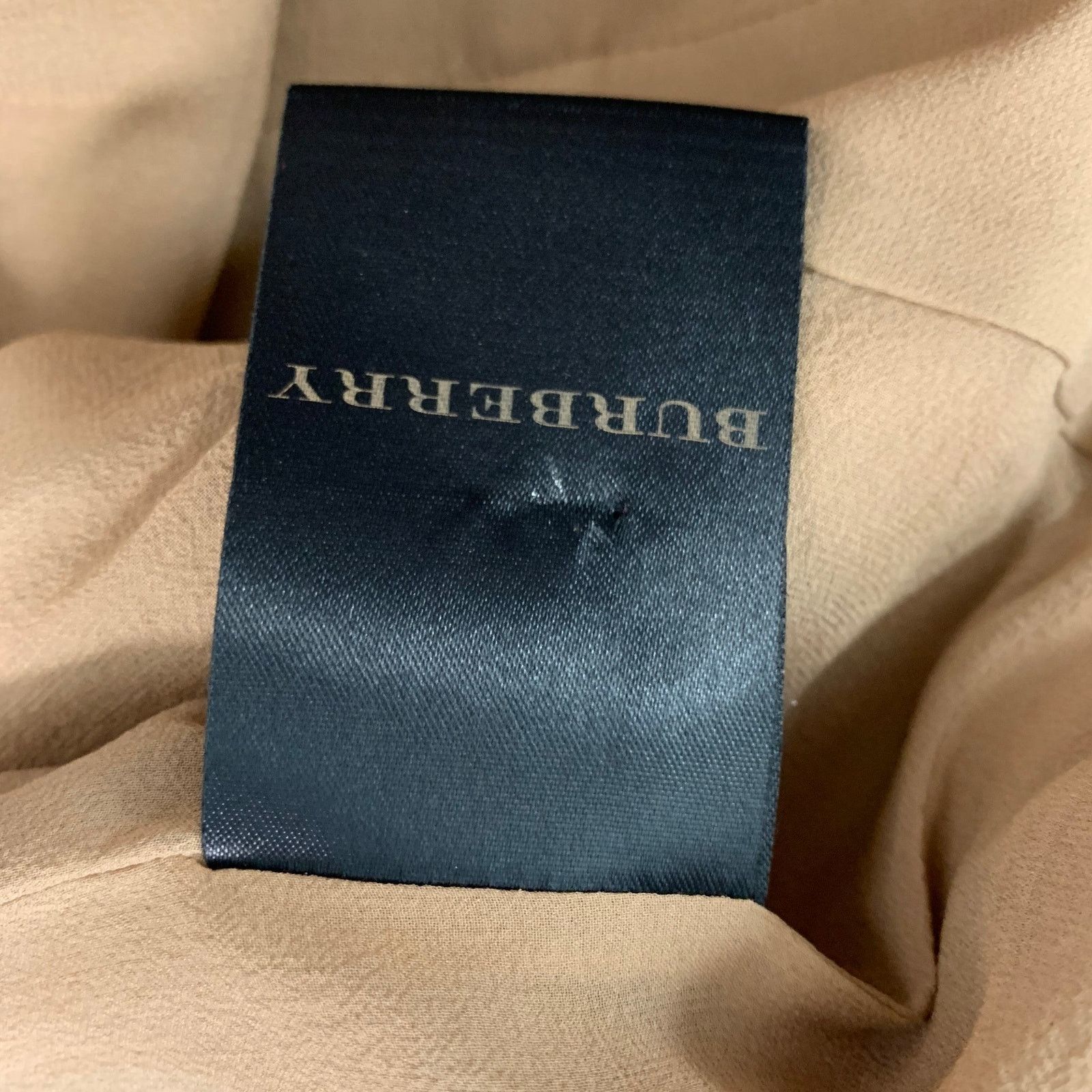 Burberry Prorsum BURBERRY PRORSUM Size 10 Beige Silk Shift Knee-Length Dress Size M / US 6-8 / IT 42-44 - 7 Thumbnail