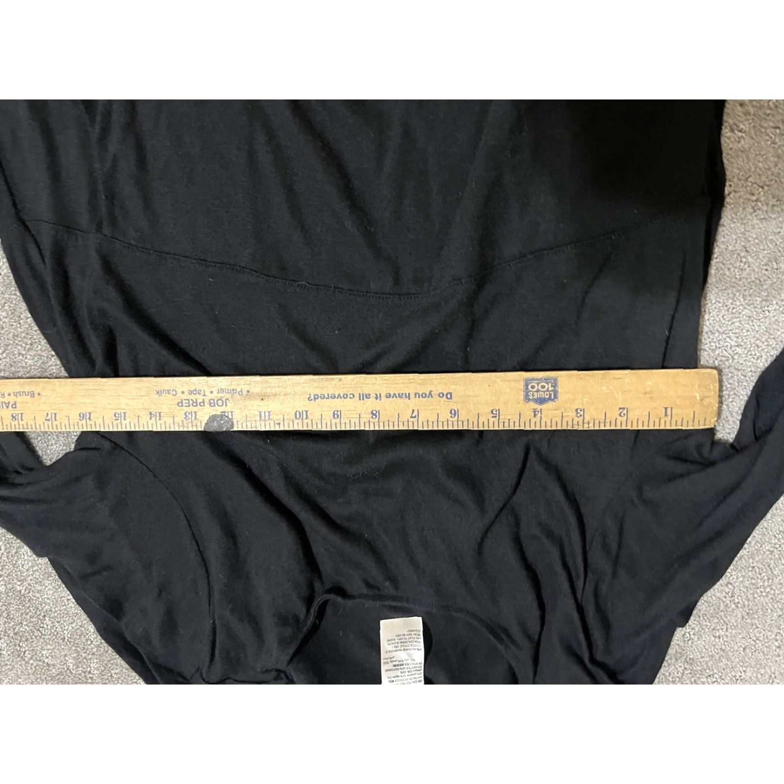 Vintage Chicos Sweater Shirt Womens 1 US Medium Black Knit Tunic Long Sleeve Polyester Blend Regular Size XS / US 0-2 / IT 36-38 - 5 Thumbnail