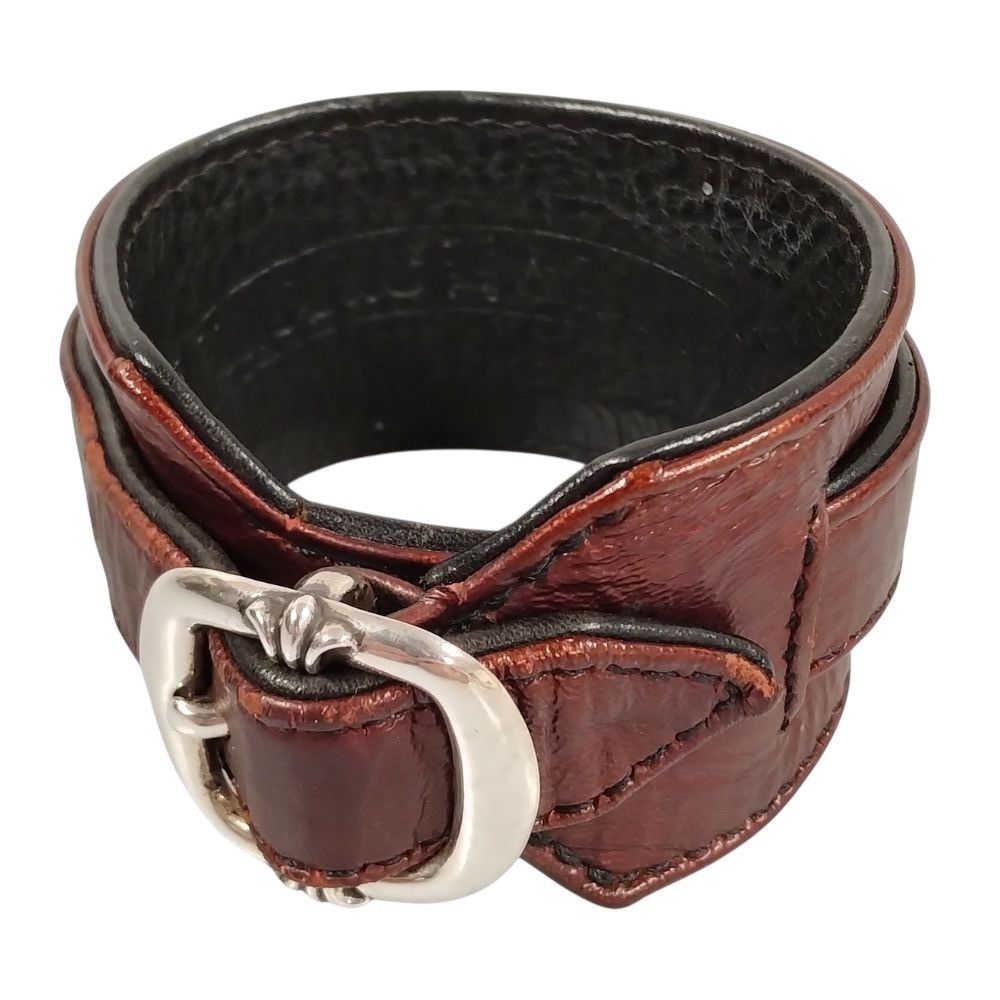Chrome Hearts Chrome Hearts Leather Gunslinger Bracelet Size ONE SIZE - 1 Thumbnail