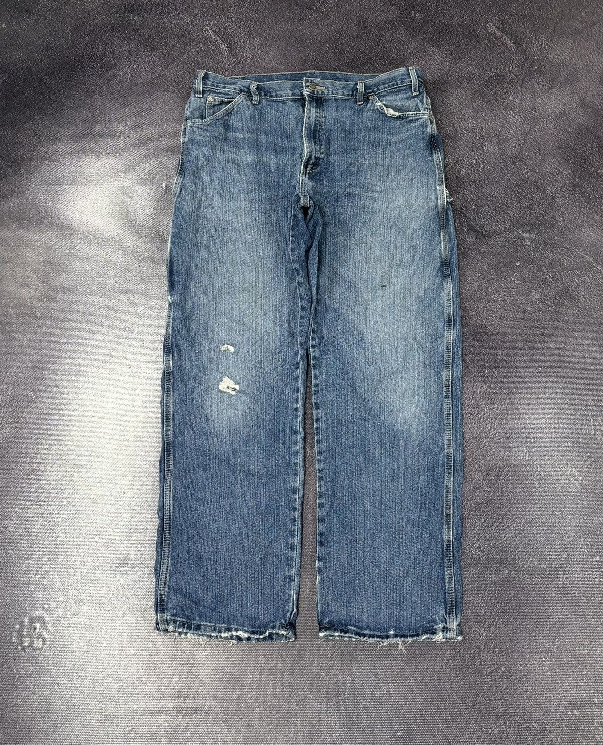 Dickies Vintage Dickies Y2K Carpenter Blue Work Denim Baggy Jeans Size US 38 / EU 54 - 2 Thumbnail