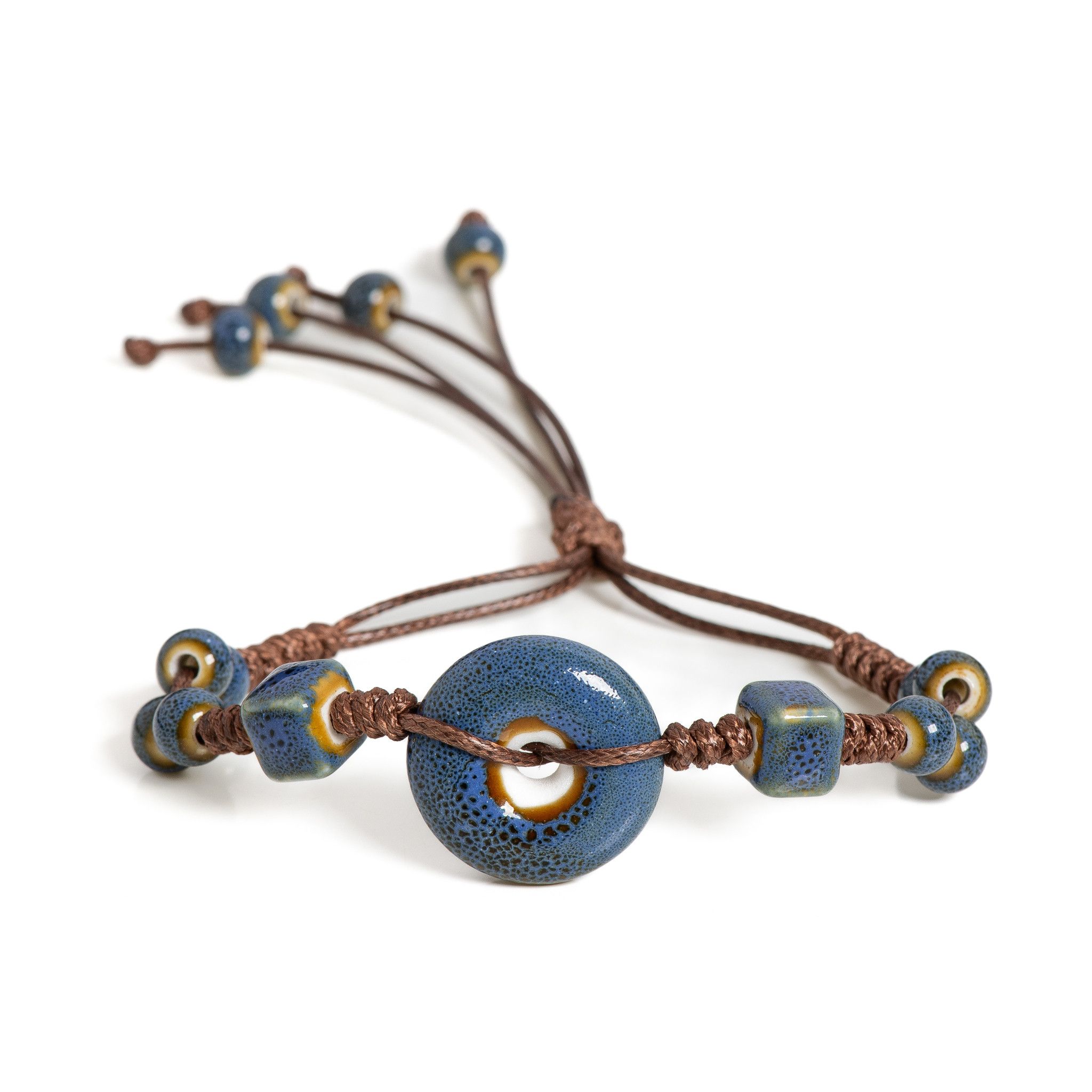 Jewelry Adjustable Ceramic Peace buckle Bracelet Size ONE SIZE - 1 Thumbnail