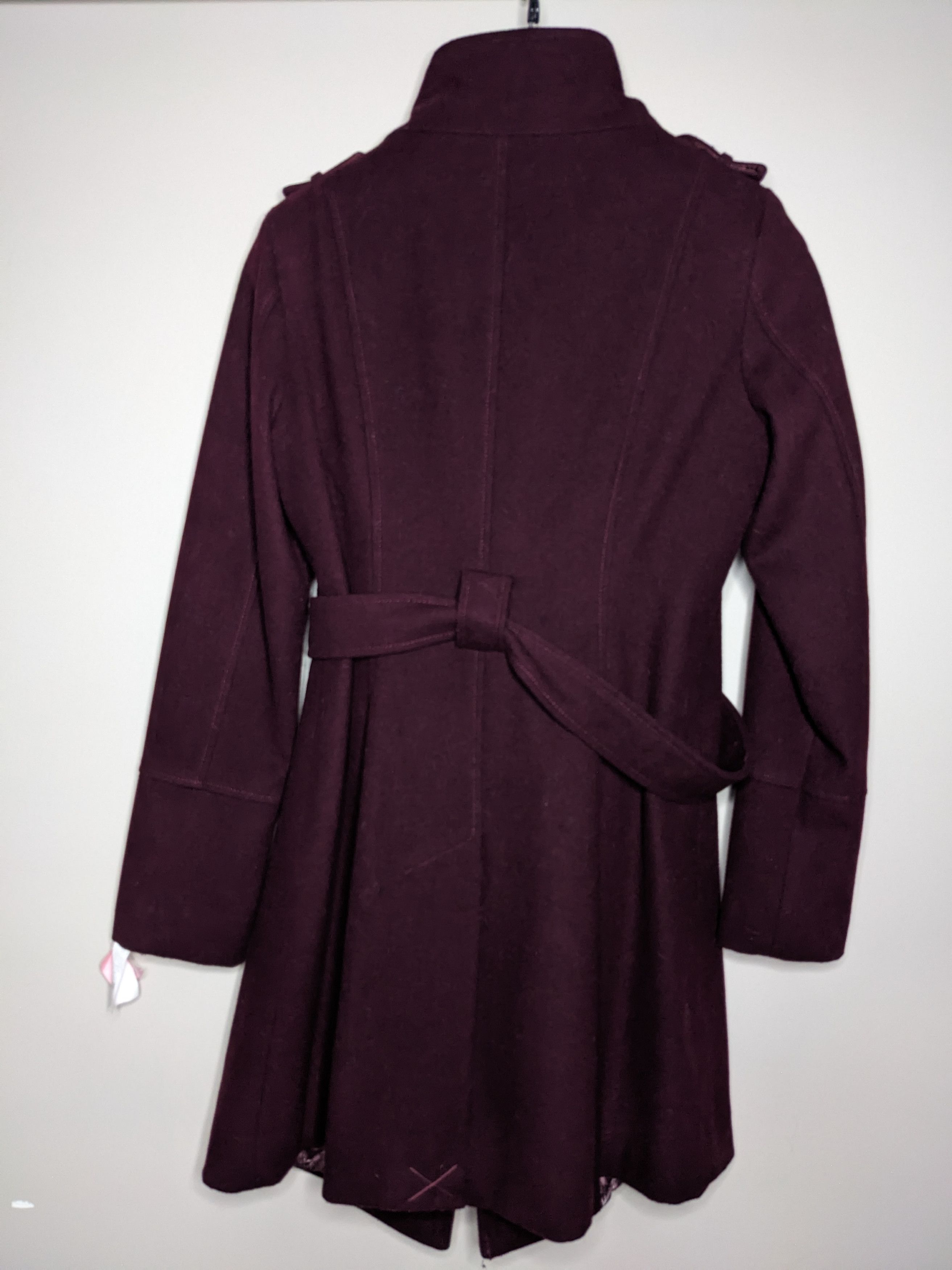 Guess Guess Belted Asymmetrical Wool Walker Trench Coat Sz Medium Size M / US 6-8 / IT 42-44 - 4 Thumbnail