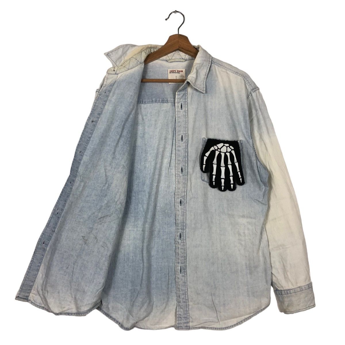 Japanese Brand 🔥90’s Vintage Chambray Shirts Chaps Denim Size US L / EU 52-54 / 3 - 9 Thumbnail