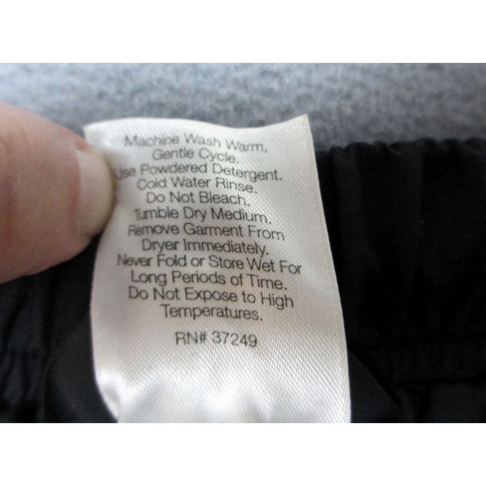 Vintage REI Rain Pants Men's Large Black High Rise Ankle Zip Draw Cord Size US 33 - 6 Thumbnail