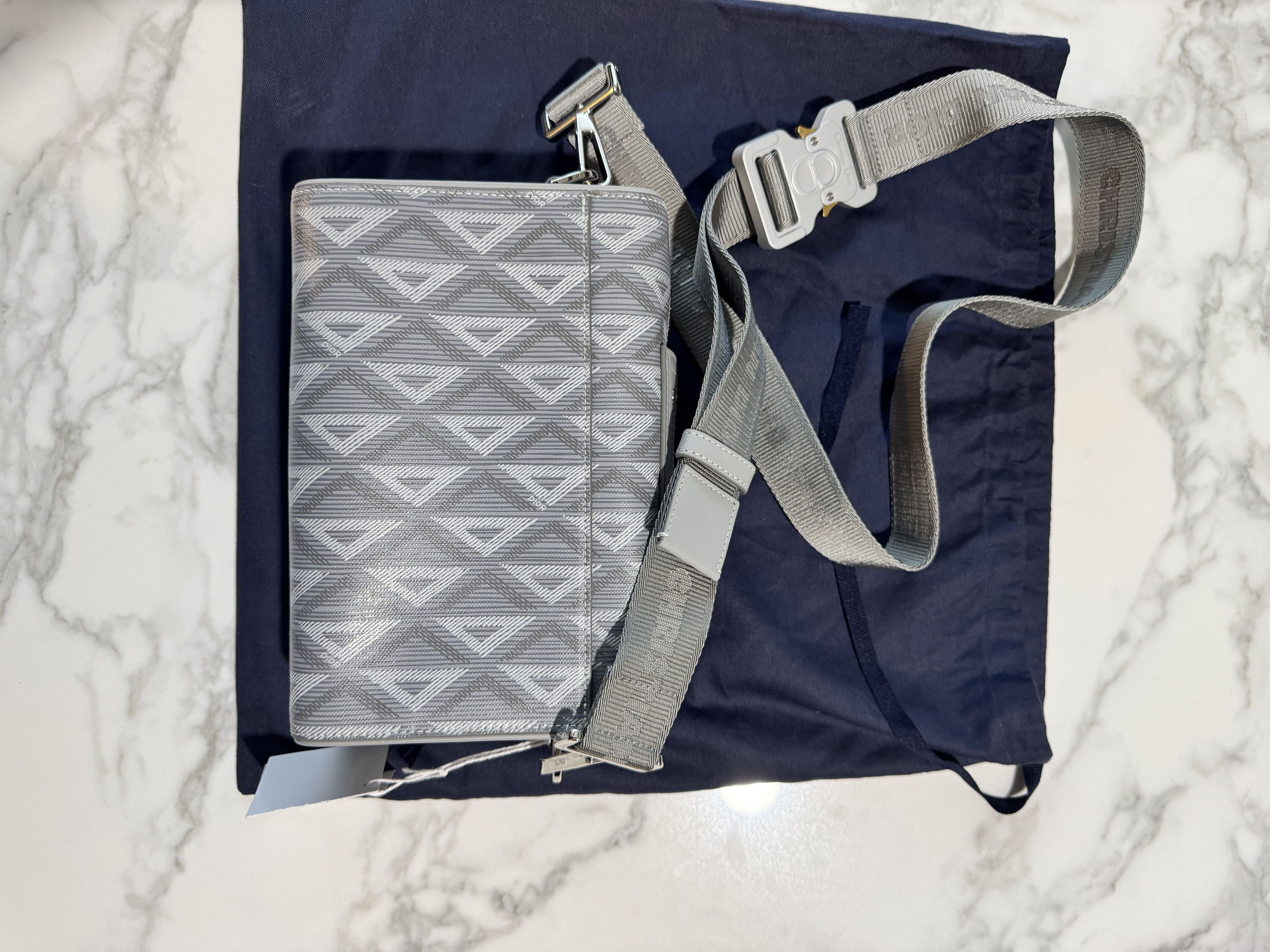 Dior Lingot pouch saddle diamond canvas Size ONE SIZE - 4 Thumbnail