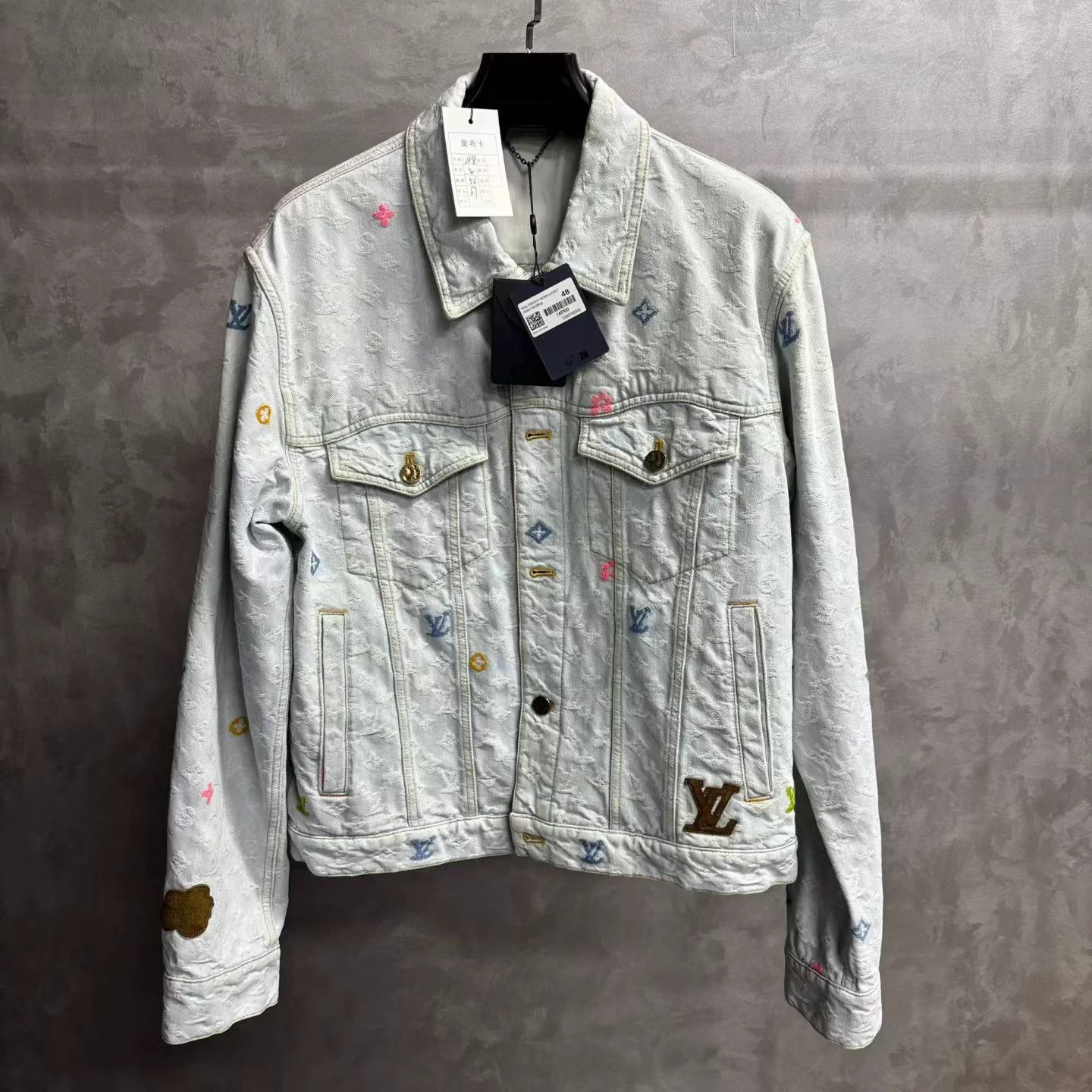 Louis Vuitton Louis Vuitton Monogram Denim Jacket - Light Blue Size US M / EU 48-50 / 2 - 1 Thumbnail