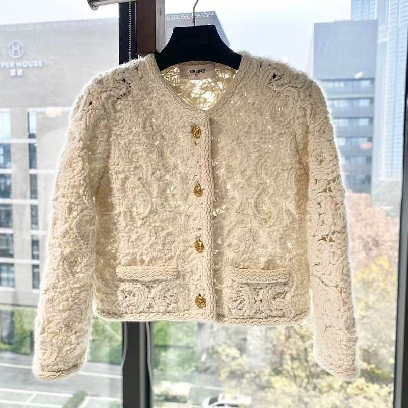 Celine Celine Crochet Cardigan Size XS Size XS / US 0-2 / IT 36-38 - 1 Thumbnail