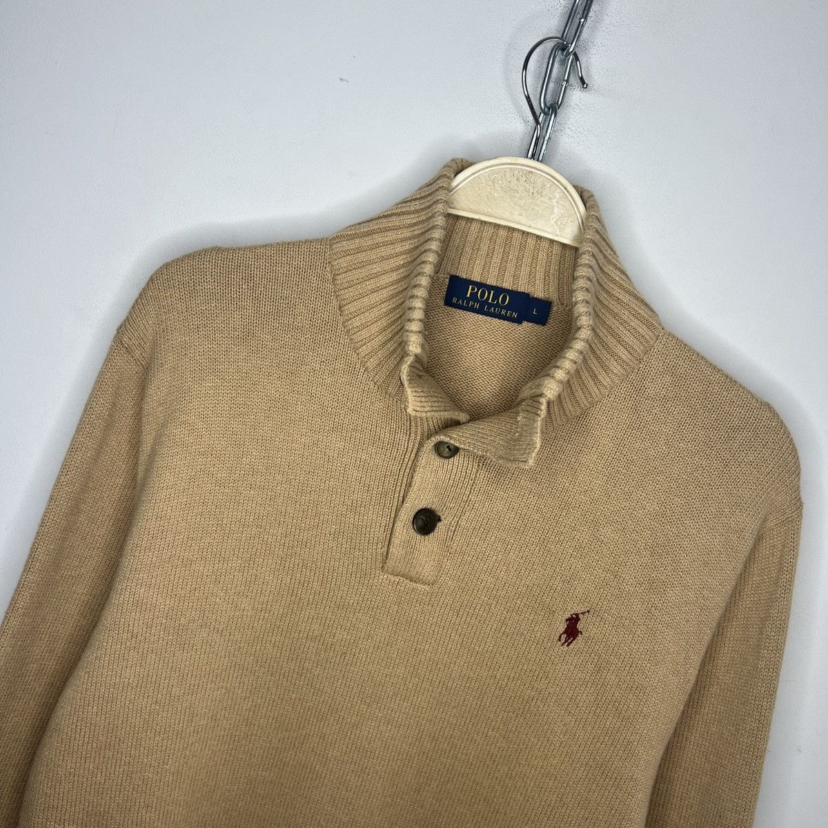 Ralph Lauren Vintage Polo Ralph Lauren Sweatshirt 1/4 Jumper Sweater Size US L / EU 52-54 / 3 - 4 Thumbnail