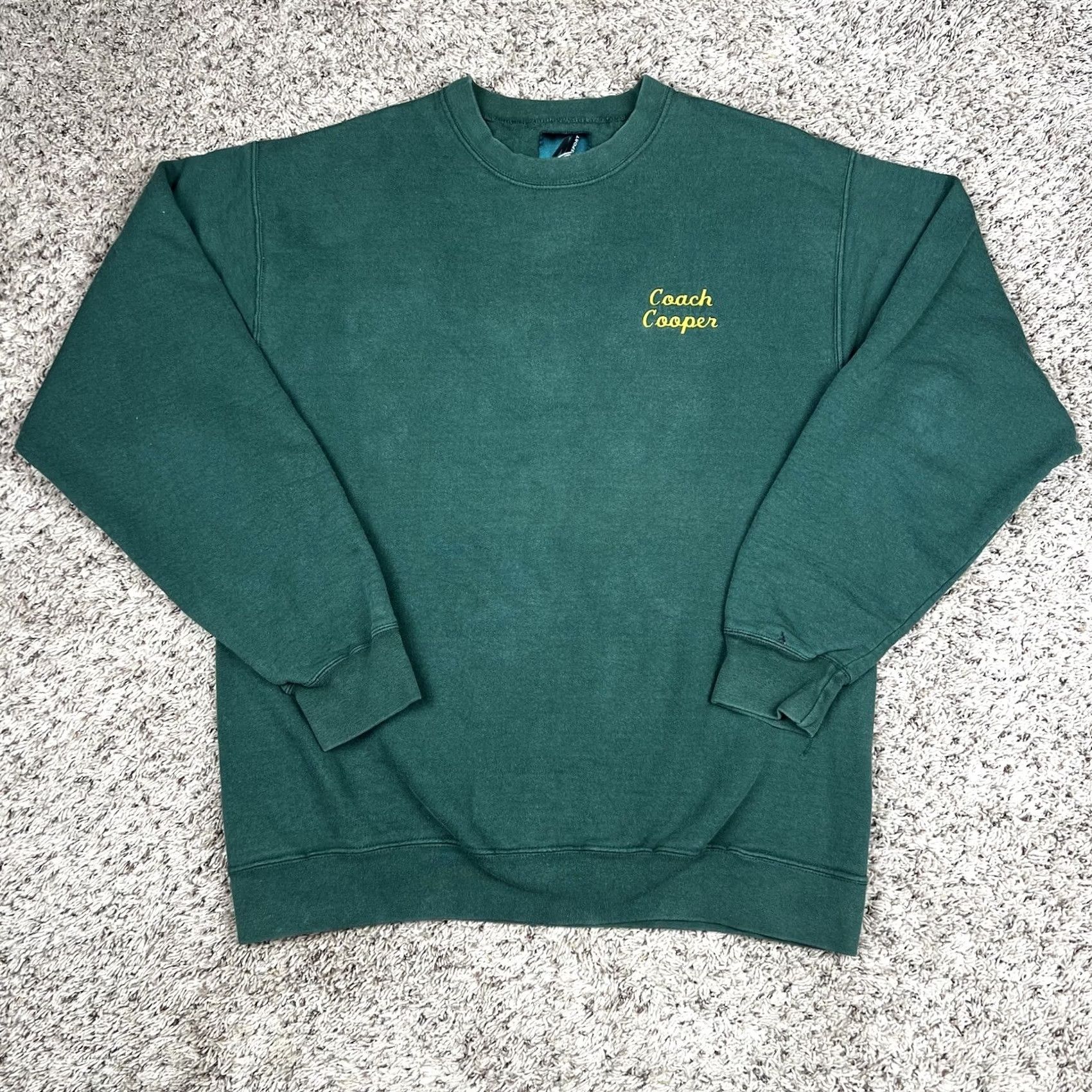 Coach VINTAGE 90s Embroidered Coach Cooper 1997 Crewneck Sweatshirt Large LT Green Unisex Adults Shirts Sweatshirt Mens Womens Size US L / EU 52-54 / 3 - 3 Thumbnail