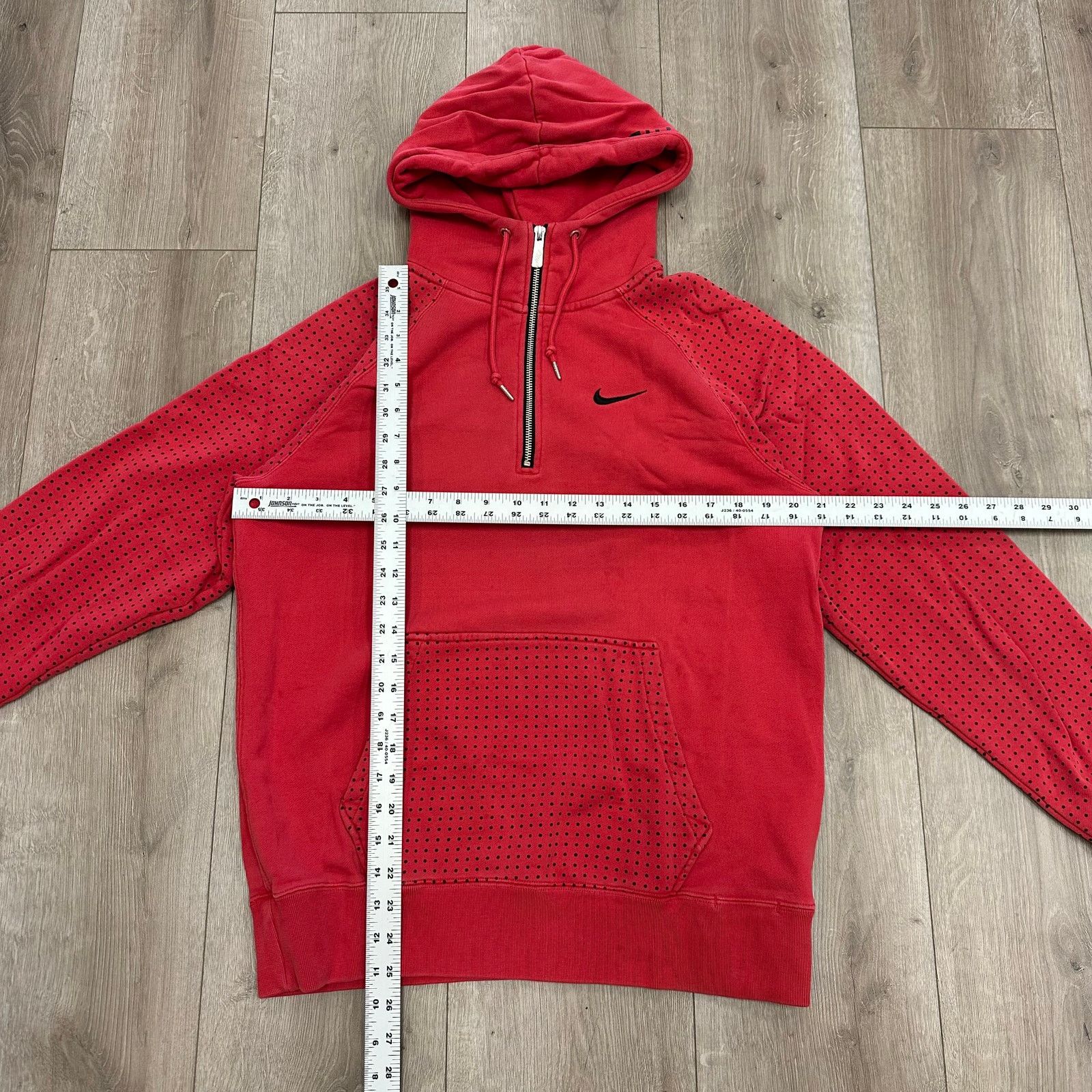 Nike red Nike Manchester United 1/4 zip hoodie Sweater Medium Size US M / EU 48-50 / 2 - 2 Thumbnail