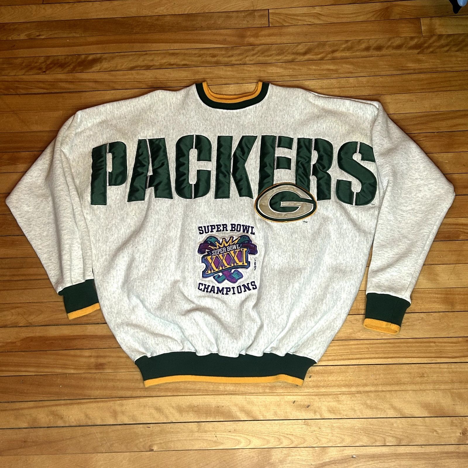 Vintage Vintage 90s Packers Super Bowl Spell Out XXL Size US XXL / EU 58 / 5 - 2 Thumbnail
