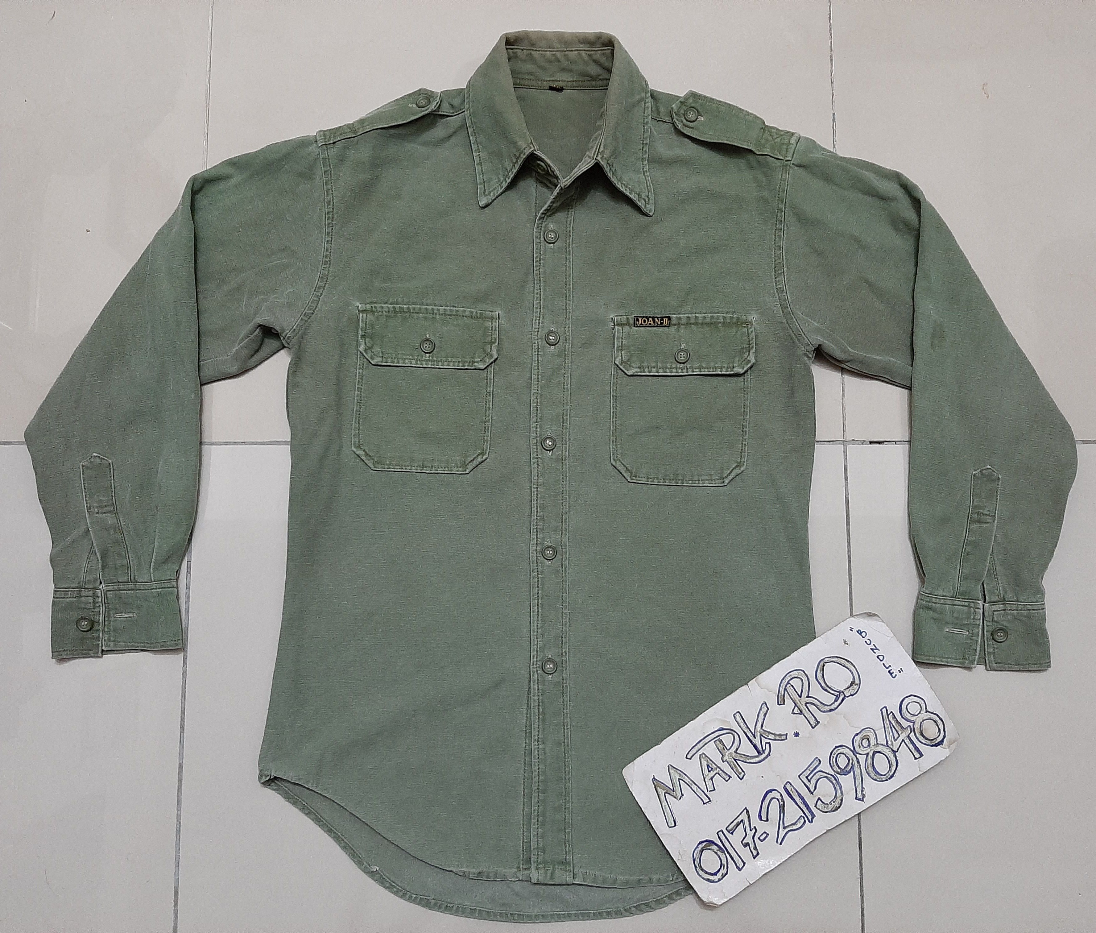 Vintage Army shirt / chambray