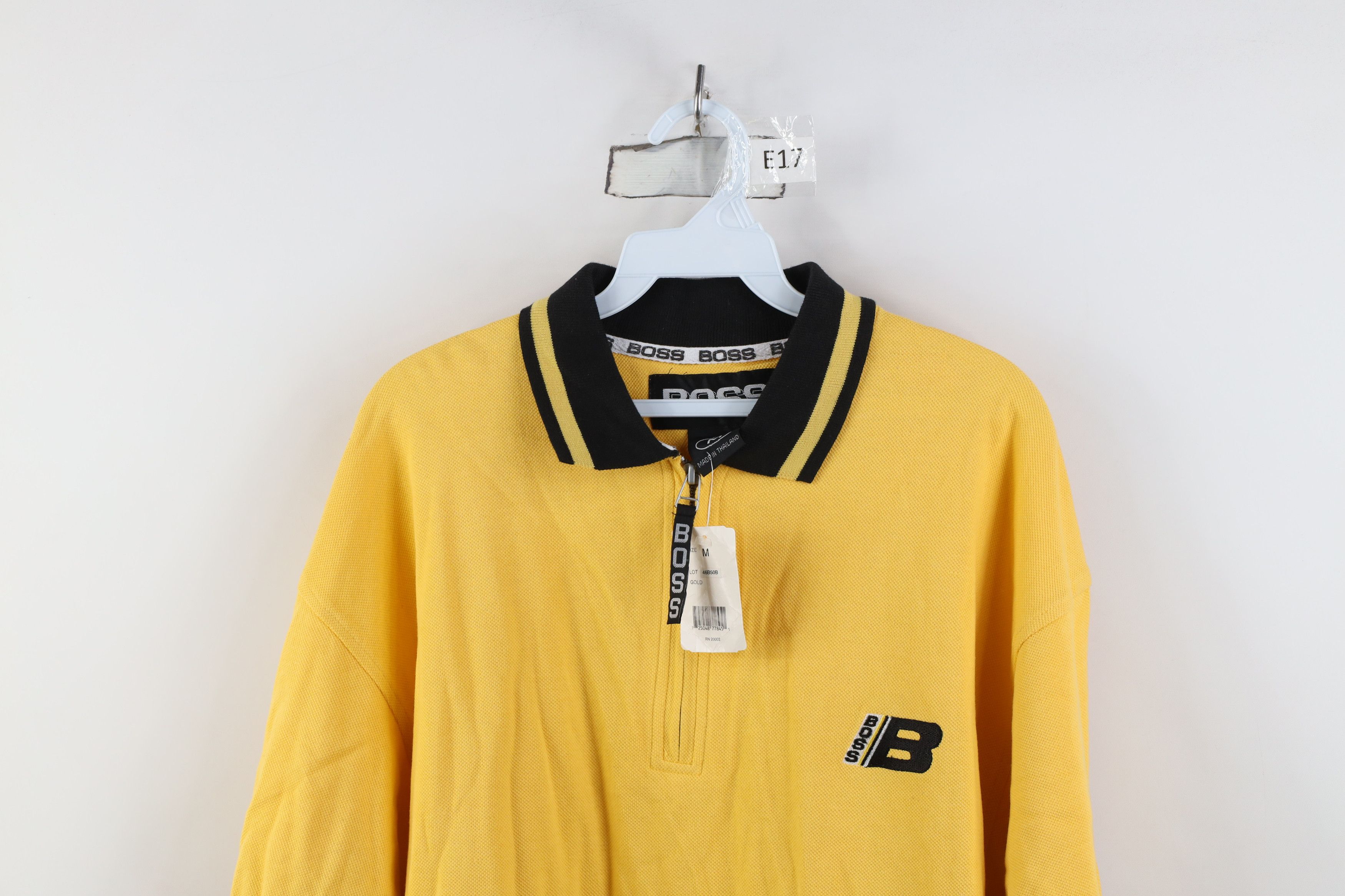 Vintage Deadstock Vintage 90s Y2K Streetwear Boss Half Zip Golf Polo Size US M / EU 48-50 / 2 - 2 Thumbnail