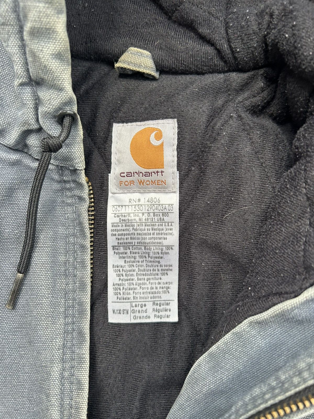 Carhartt Faded Blue Carhartt Hooded Jacket Size US M / EU 48-50 / 2 - 6 Thumbnail