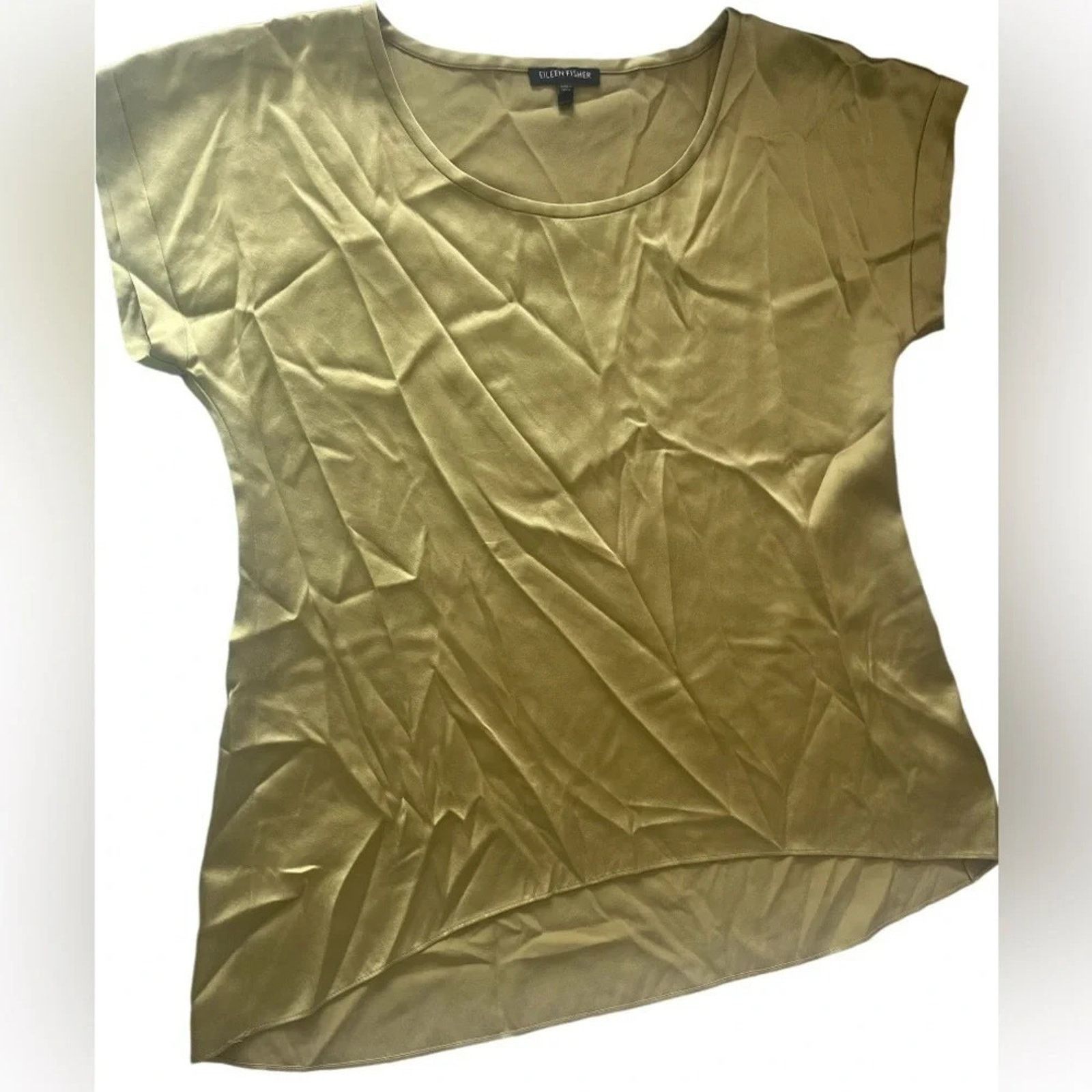 Eileen Fisher Eileen Fisher oversized silk blend short sleeve top, size XS Size XS / US 0-2 / IT 36-38 - 1 Thumbnail