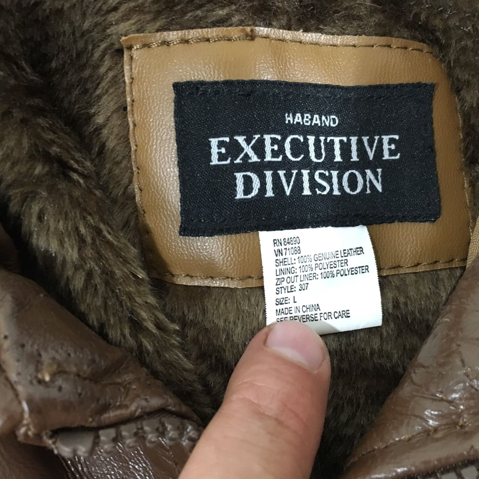Haband Haband Executive Division Brown Patchwork Leather Car Jacket Size US L / EU 52-54 / 3 - 2 Thumbnail