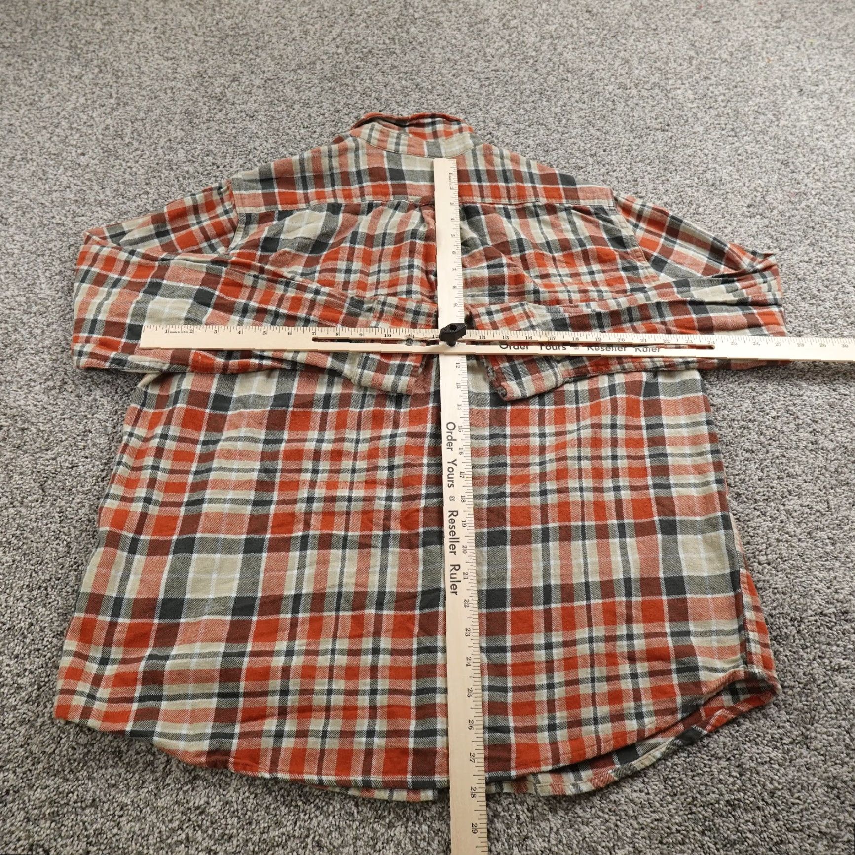 Eddie Bauer Eddie Bauer Shirt Mens XL Orange Plaid Flannel Button Up Long Sleeve Outdoor Top Size US XL / EU 56 / 4 - 5 Thumbnail