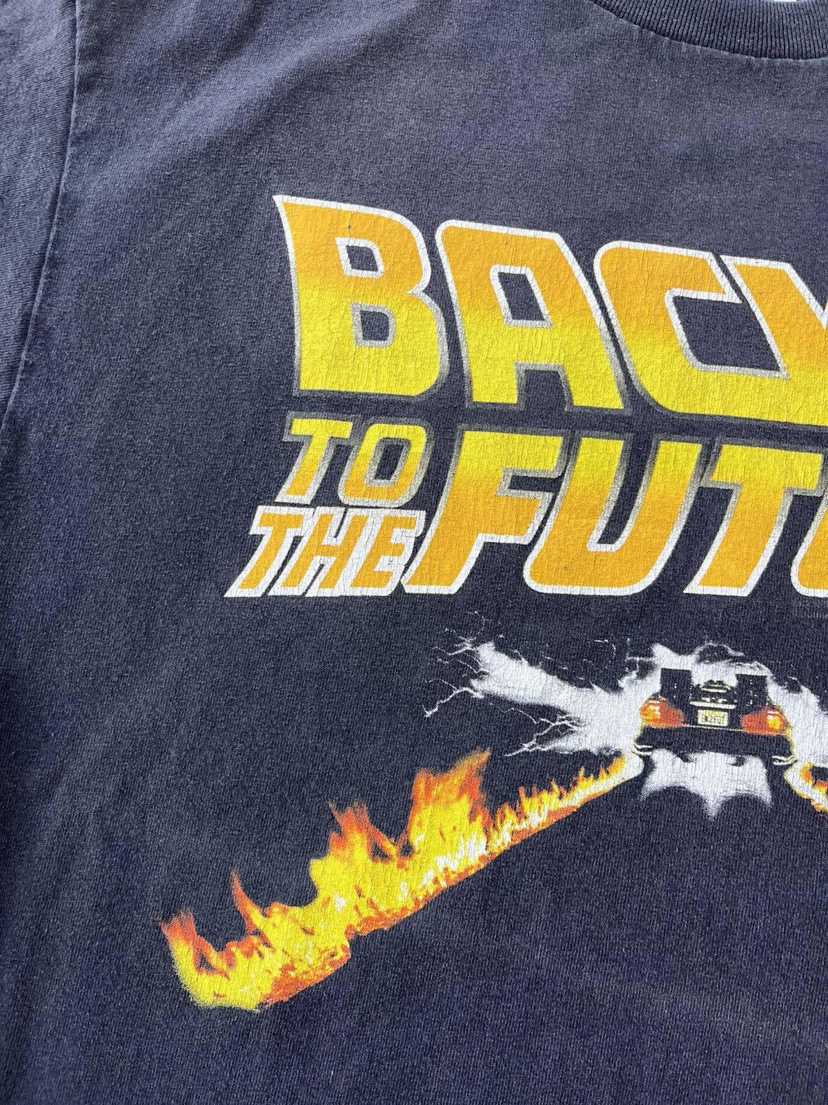 Band Tees 00s Vintage Back to the Future Faded Black Movie Tshirt Y2K Size US M / EU 48-50 / 2 - 7 Thumbnail