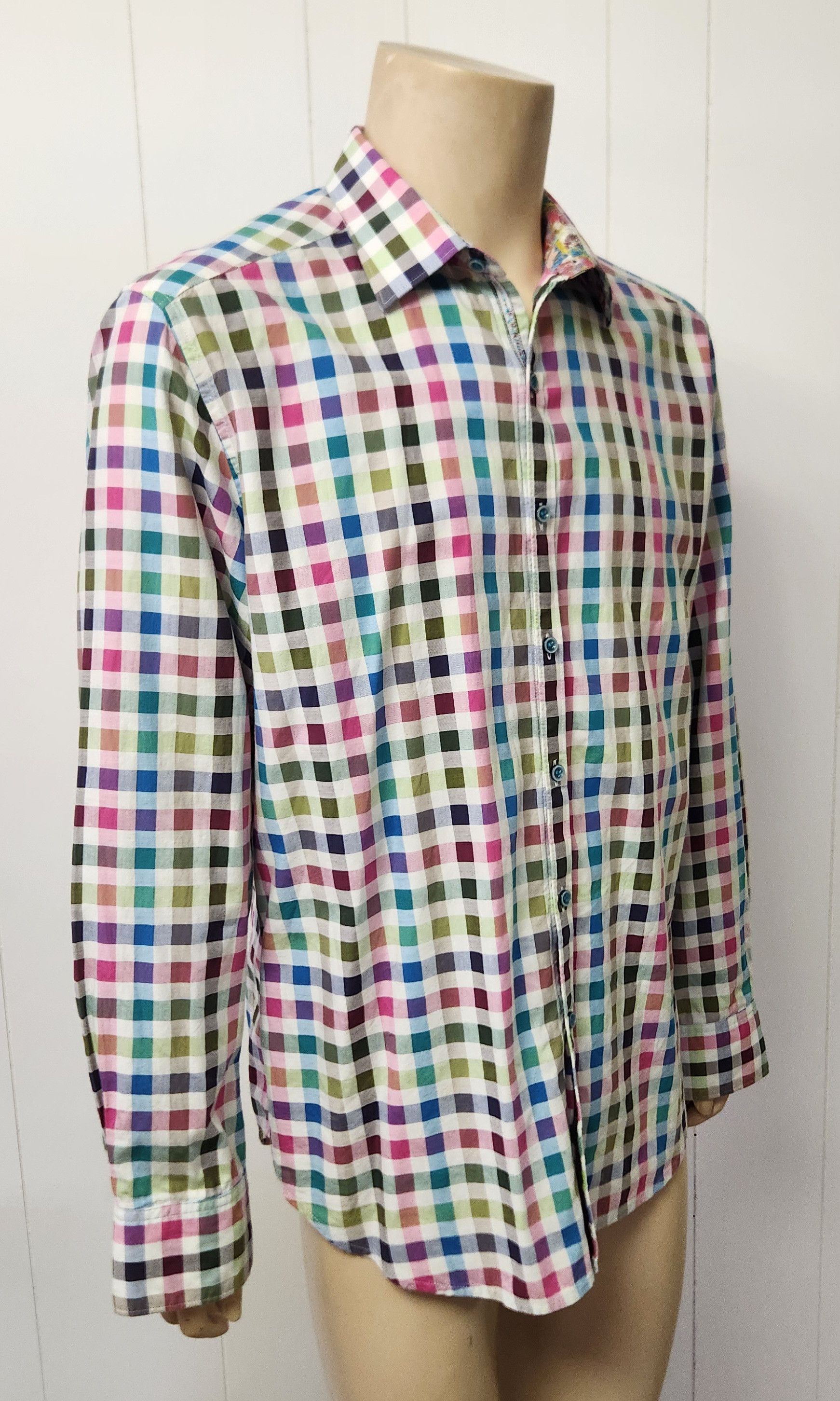 Robert Graham Robert Graham shirt XL men's multi color check cotton Size US XL / EU 56 / 4 - 3 Thumbnail