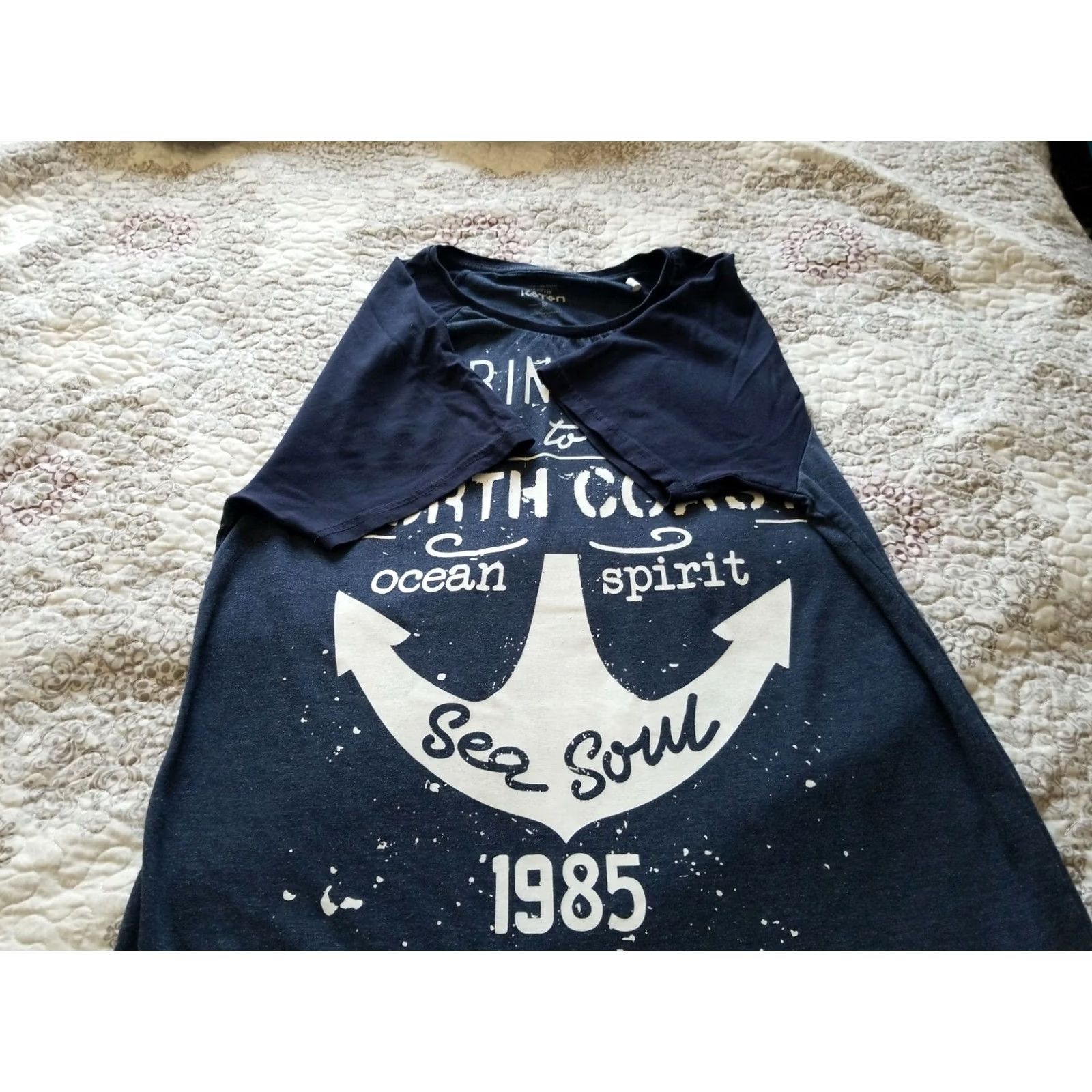 Vintage Koton Marine Dept North Coast T-Shirt L Men Blue Ocean Spirit Sea Soul 1985 Crew Neck Short Sleeve Slim Convincing Size US L / EU 52-54 / 3 - 5 Thumbnail