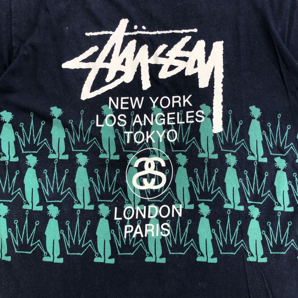 Stussy Vintage Stussy Shadowman Crown World Tour Iconic Skate Tee Size US XL / EU 56 / 4 - 3 Thumbnail