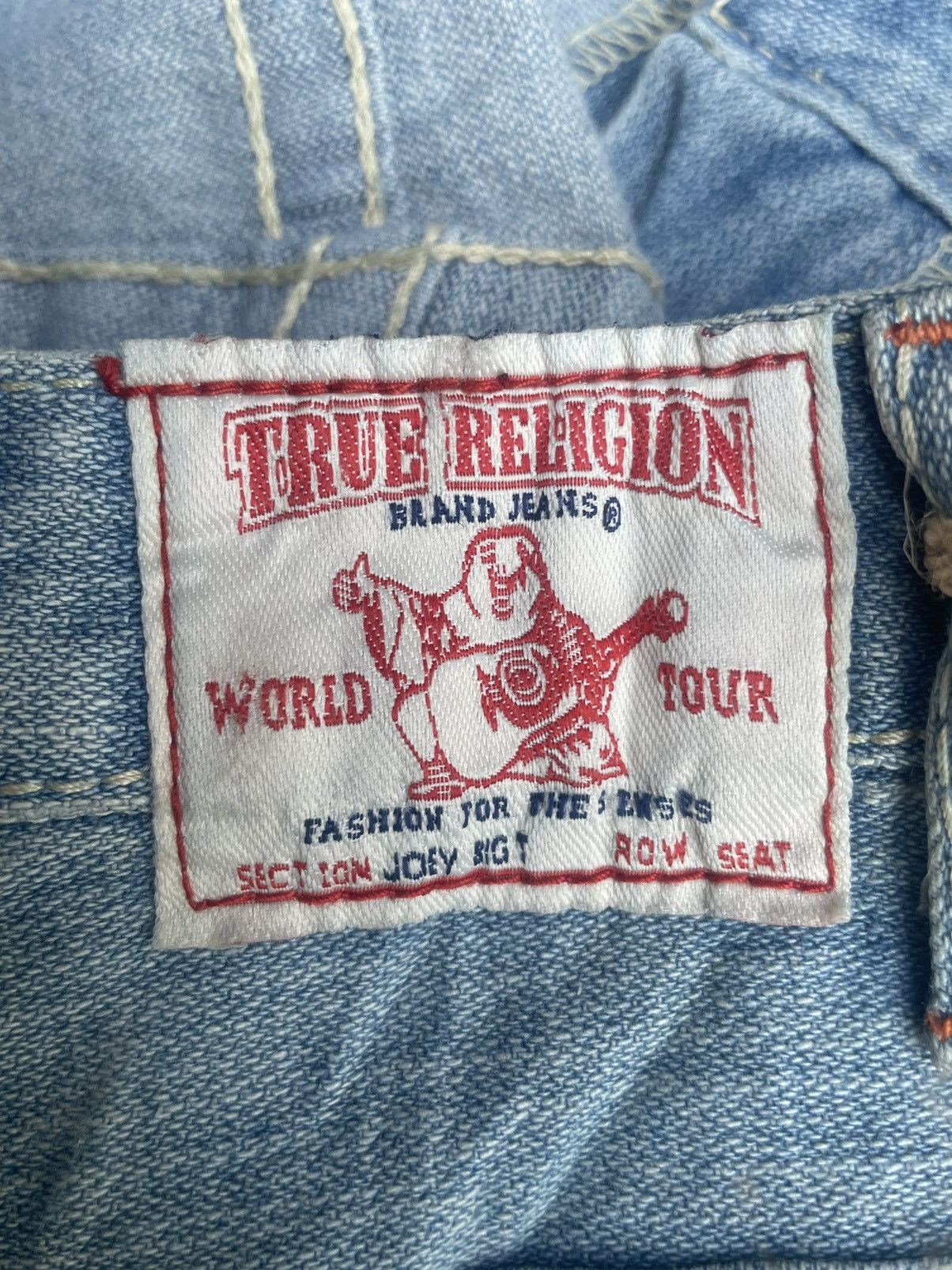 True Religion True Religion Joey Big T Distresed Denim Size 32" / US 10 / IT 46 - 8 Thumbnail