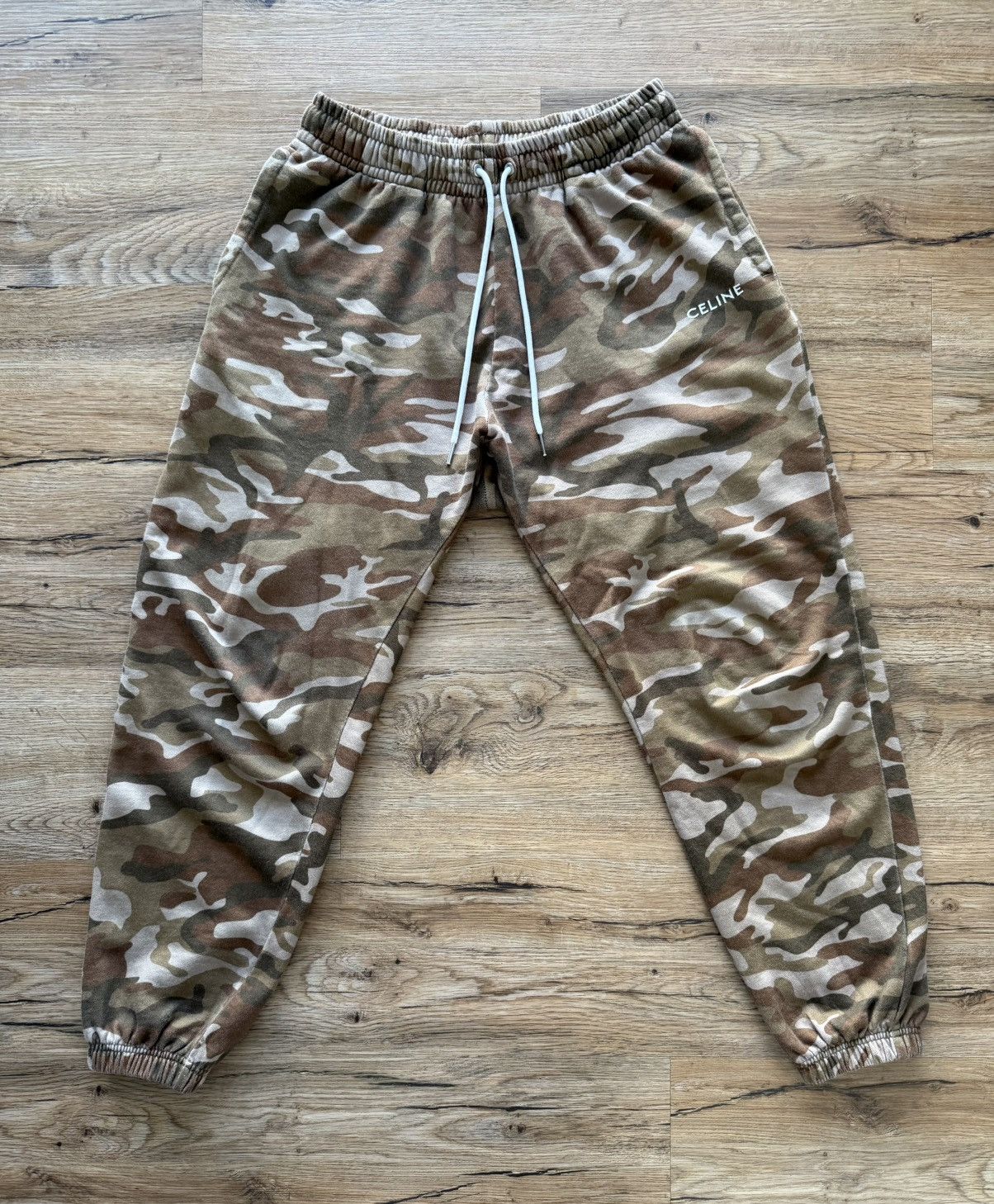 Celine CELINE Mini Logo Camo Sweatpants Size US 32 / EU 48 - 1 Thumbnail
