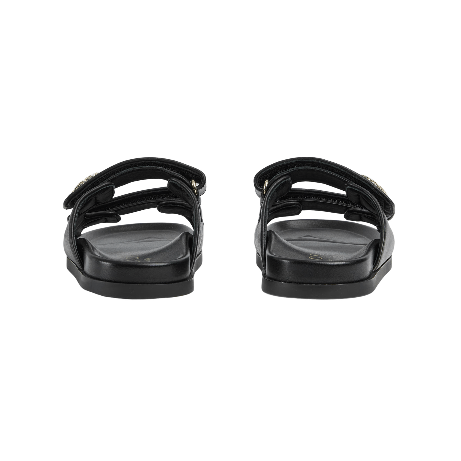 Gucci GUCCI Double G Black Leather Slide Sandals New Authentic Size US 7.5 / IT 37.5 - 3 Thumbnail