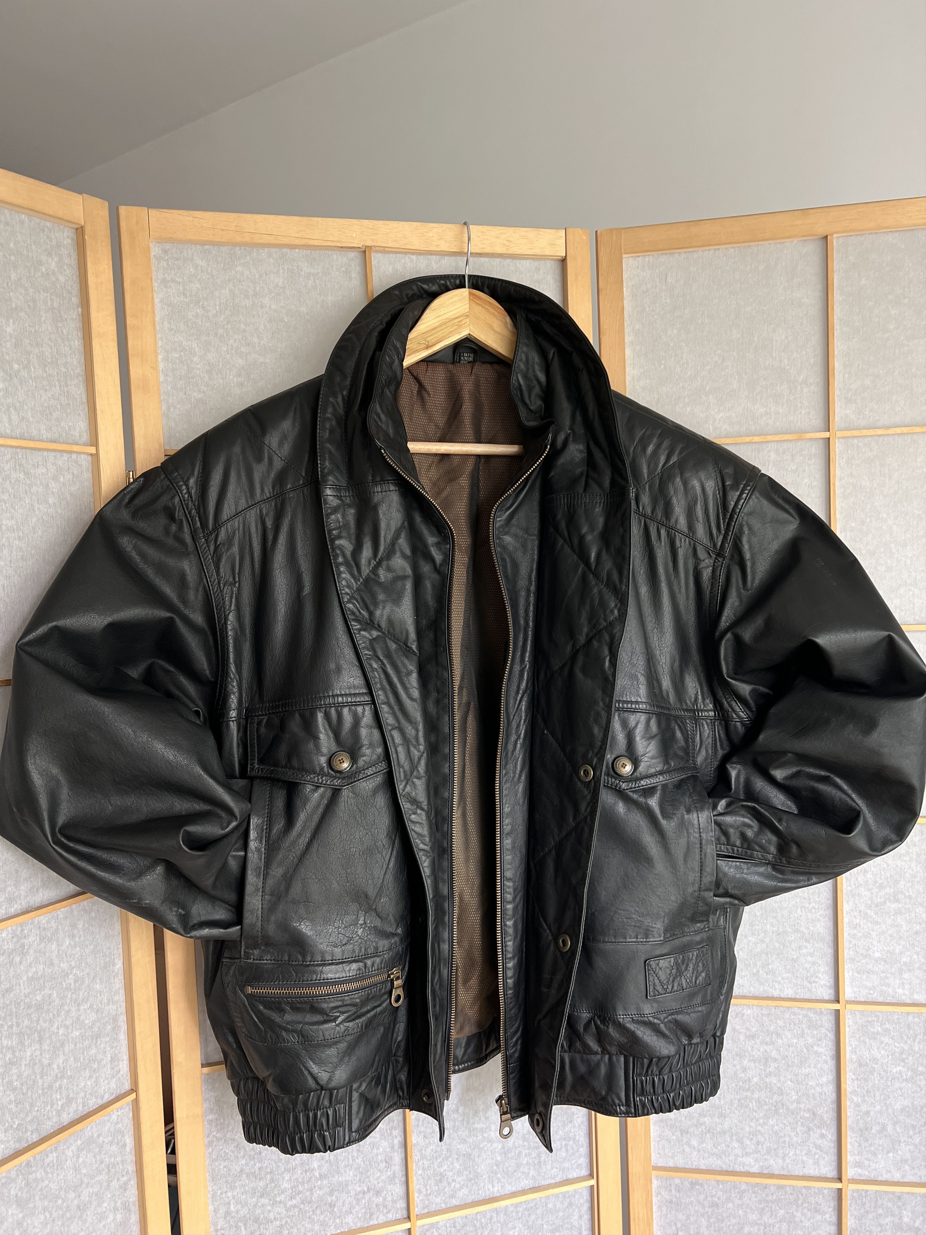 Hysteric Glamour Rick Owens Type Leather Jacket Yohji Yamamoto LGB Style Size US L / EU 52-54 / 3 - 4 Thumbnail