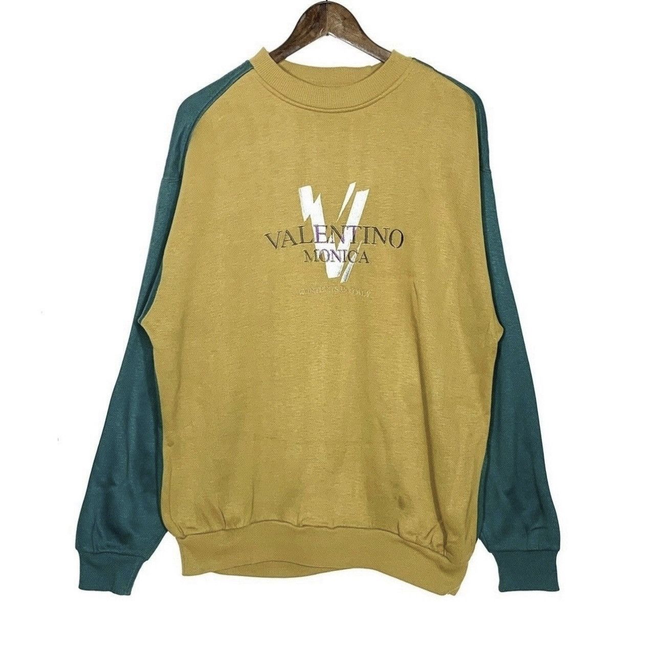 Valentino × Vintage vintage sweatshirt valentino monica big logo embroidered Size US L / EU 52-54 / 3 - 1 Thumbnail