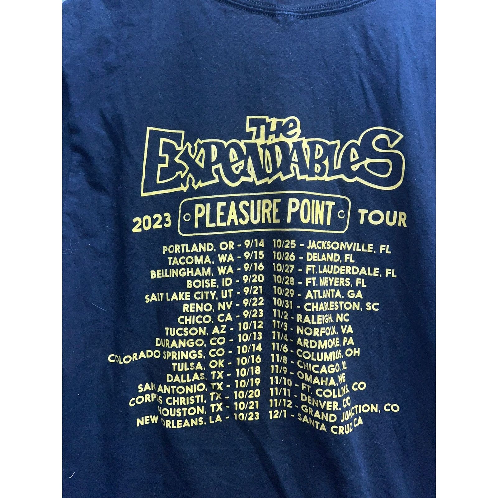 Gildan The Expendables Shirt Tour Pleasure Point Concert Blue Women Size M / US 6-8 / IT 42-44 - 6 Thumbnail