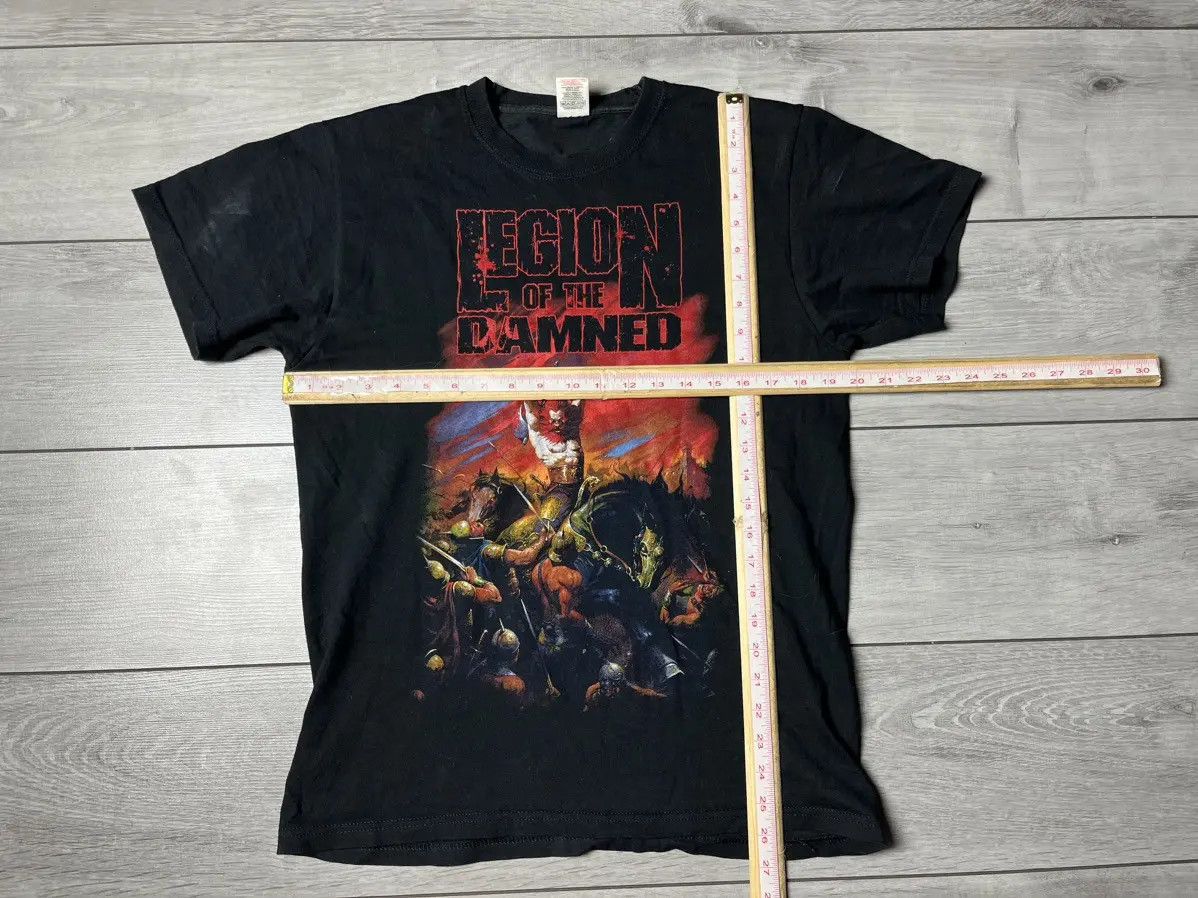 Band Tees Rock T Shirt 4 Blood Bones Death Legion of the Damned Y2K Size US M / EU 48-50 / 2 - 5 Thumbnail
