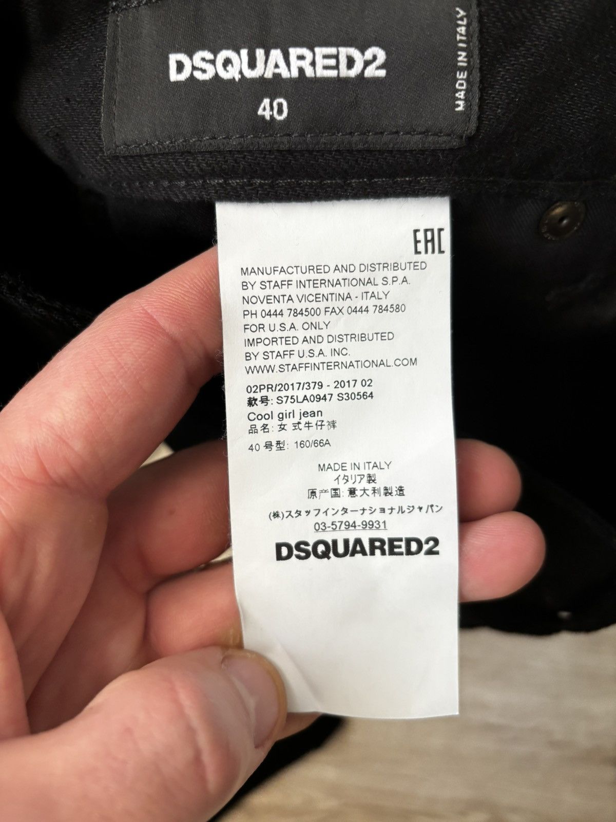 Dsquared2 Dsquared2 “Cool Girl” Cropped Jeans – Black, Made in Italy Size 27" / US 4 / IT 40 - 9 Thumbnail
