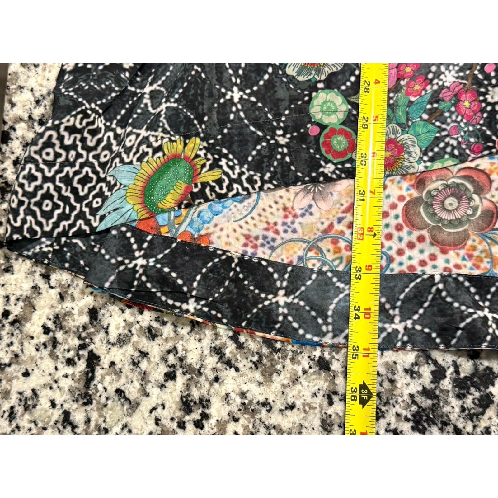 Johnny Was Johnny Was Kimono Jacket Women Large Multicolor Floral Tie Relaxed Bohemian Size L / US 10 / IT 46 - 4 Thumbnail