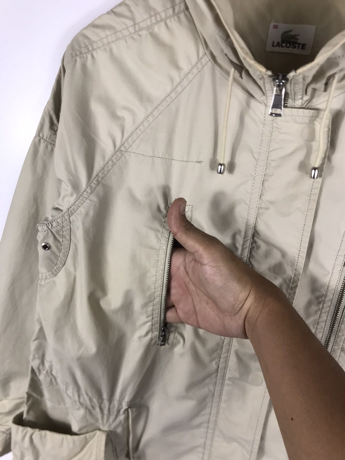 Lacoste × Vintage ⚡️Vintage Lacoste Hooded Parka Jacket Size XS / US 0-2 / IT 36-38 - 8 Thumbnail