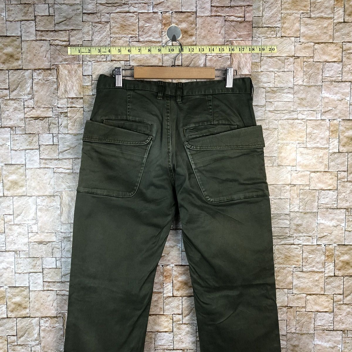 Japanese Brand Rage Blue Green Cargo Multipocket Pants #A1020 Size US 29 - 14 Thumbnail