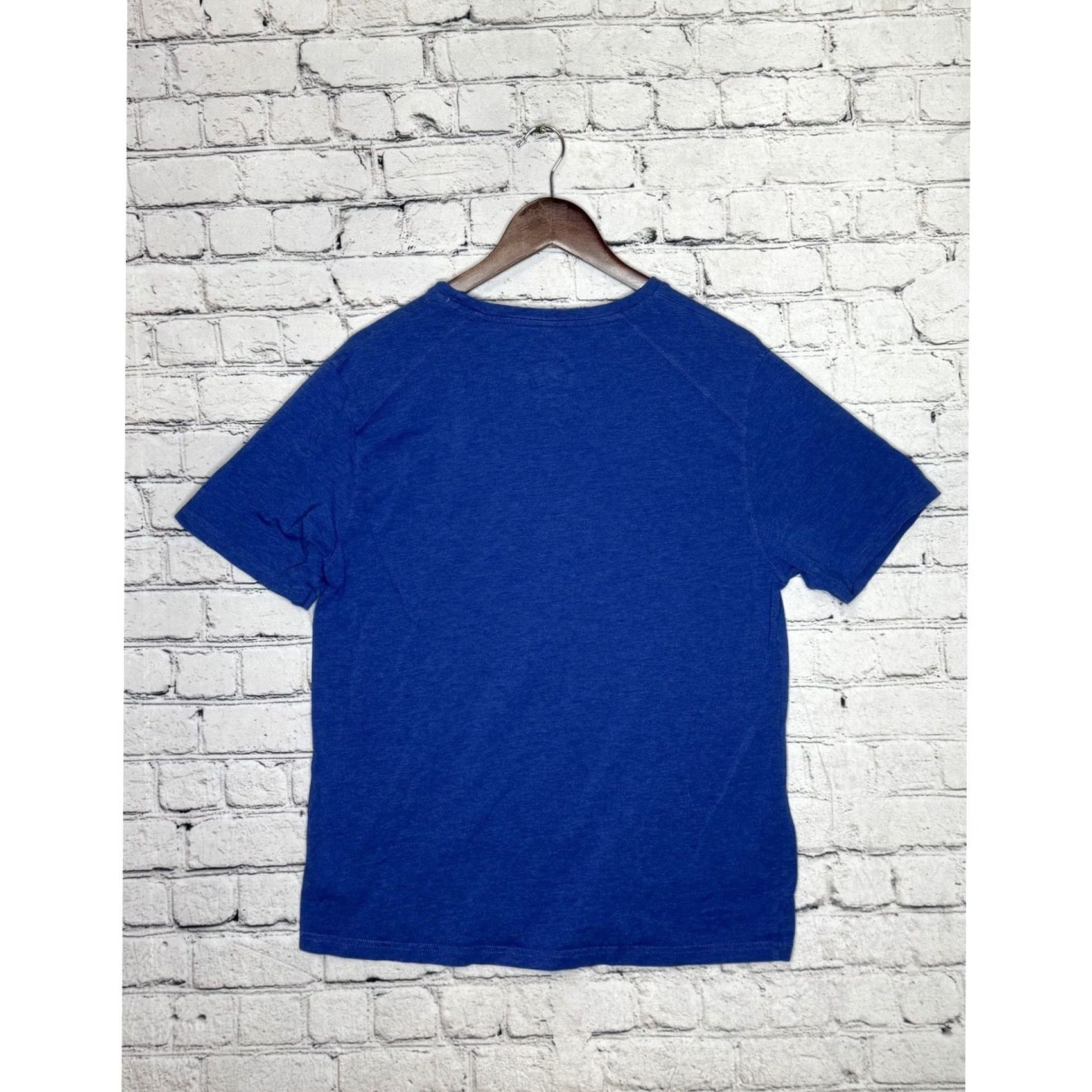 Vintage Rugby University Mens T Shirt Blue Lion Crest Crew Neck Short Sleeve Cotton Jersey Logo Embroidered Sportsman College Tee Large Size US L / EU 52-54 / 3 - 4 Thumbnail