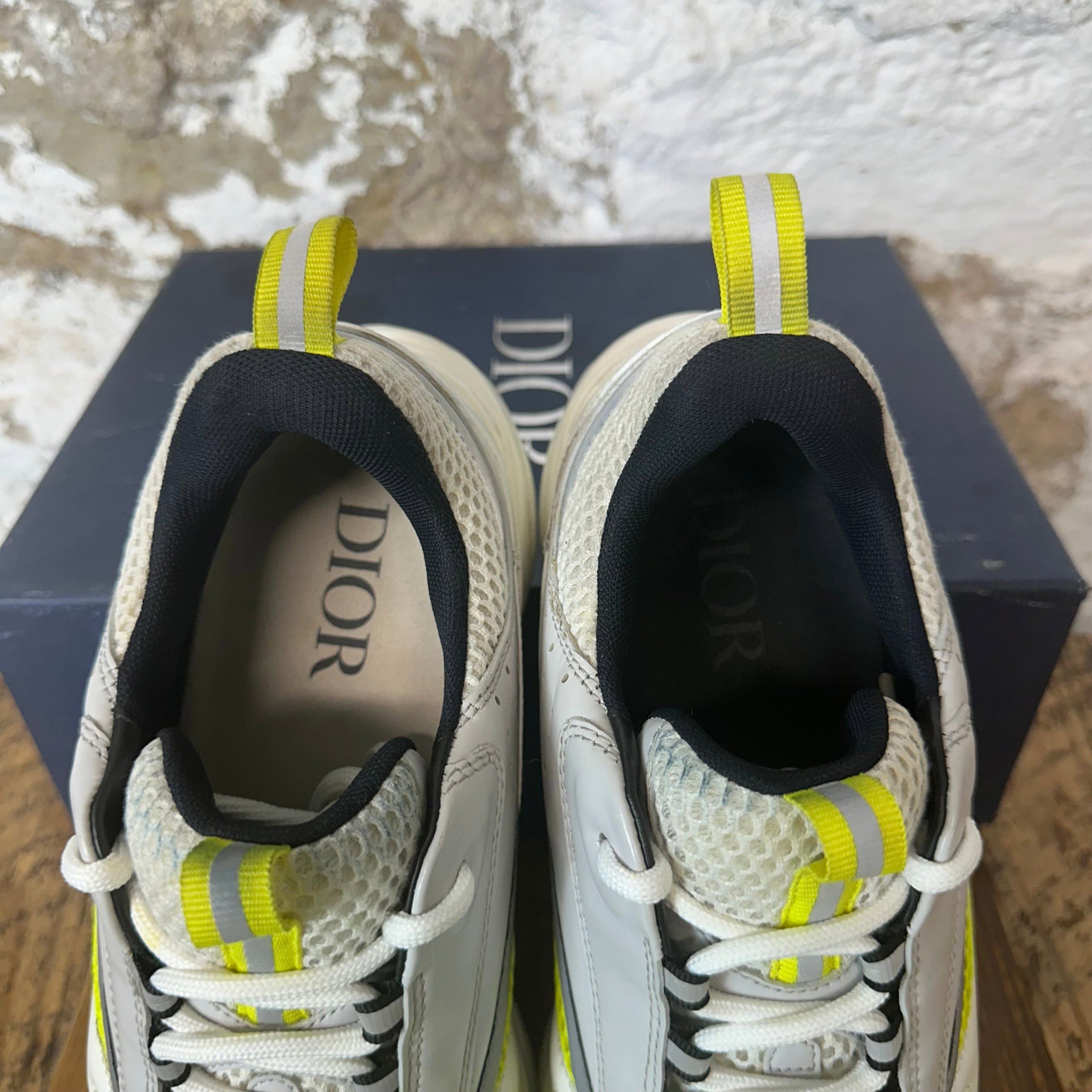 Dior Dior B22 Grey White Yellow Sneaker Sz 11 (44) Size US 11 / EU 44 - 4 Thumbnail